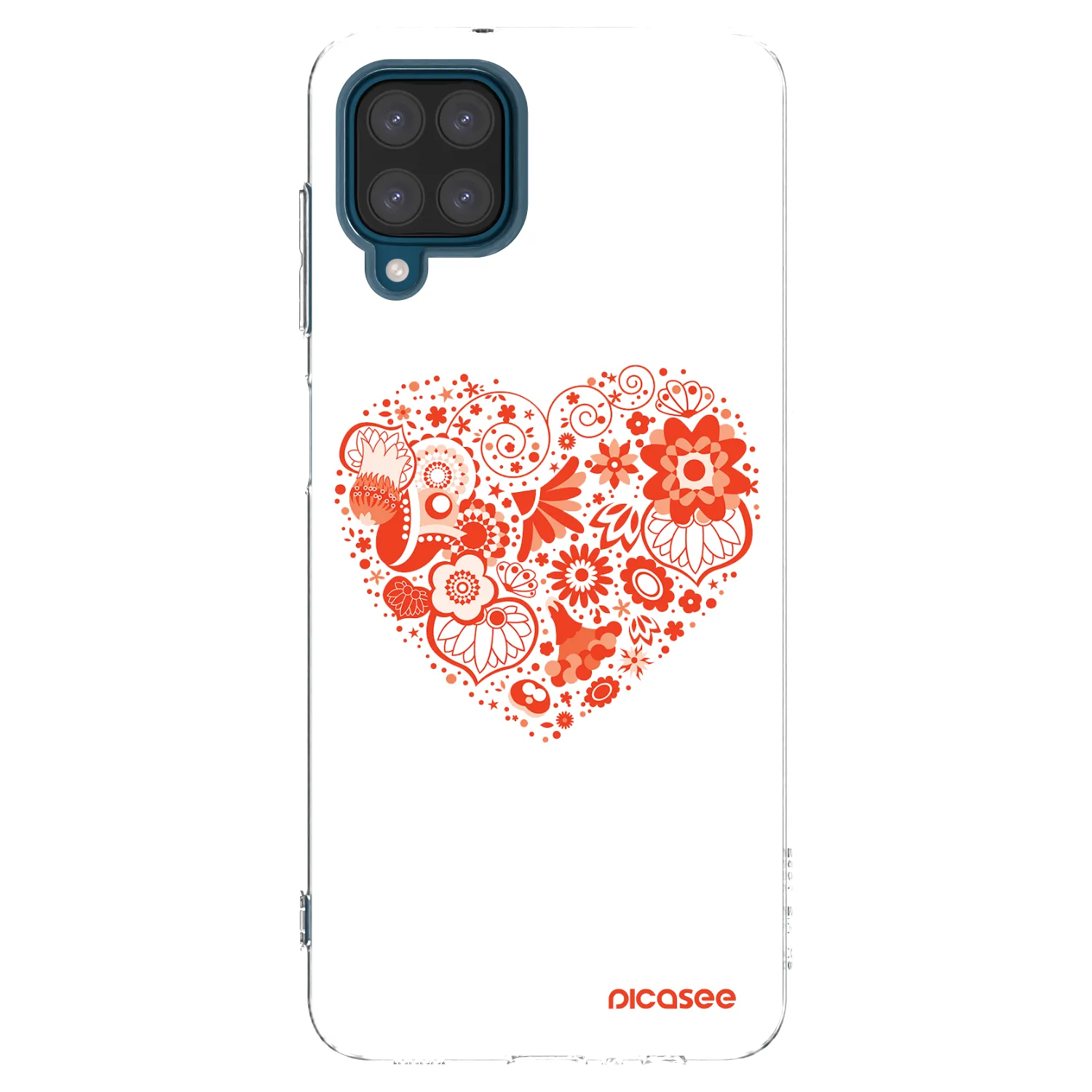 Picasee silikonski prozorni ovitek za Samsung Galaxy A12 A125F - Big heart
