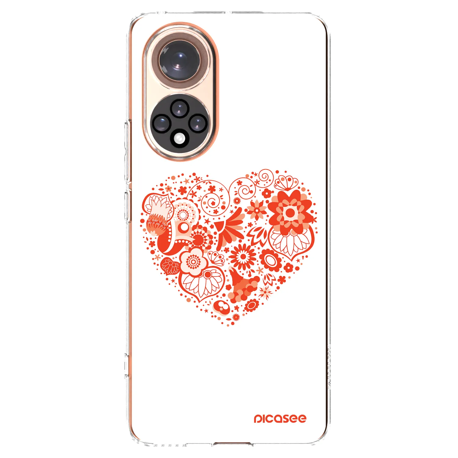 Picasee silikonski prozorni ovitek za Huawei Nova 9 - Big heart
