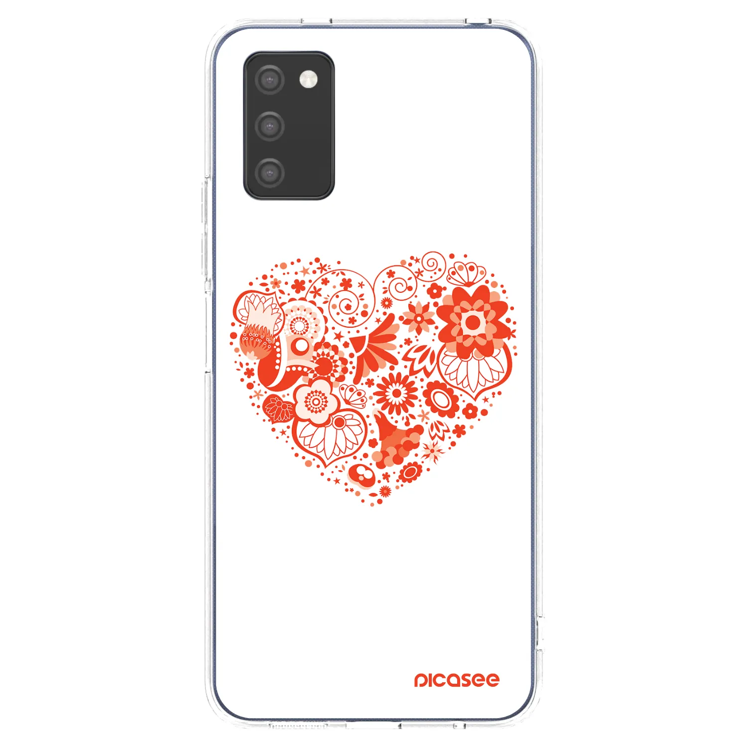 Picasee silikonski prozorni ovitek za Samsung Galaxy A03s A037G - Big heart