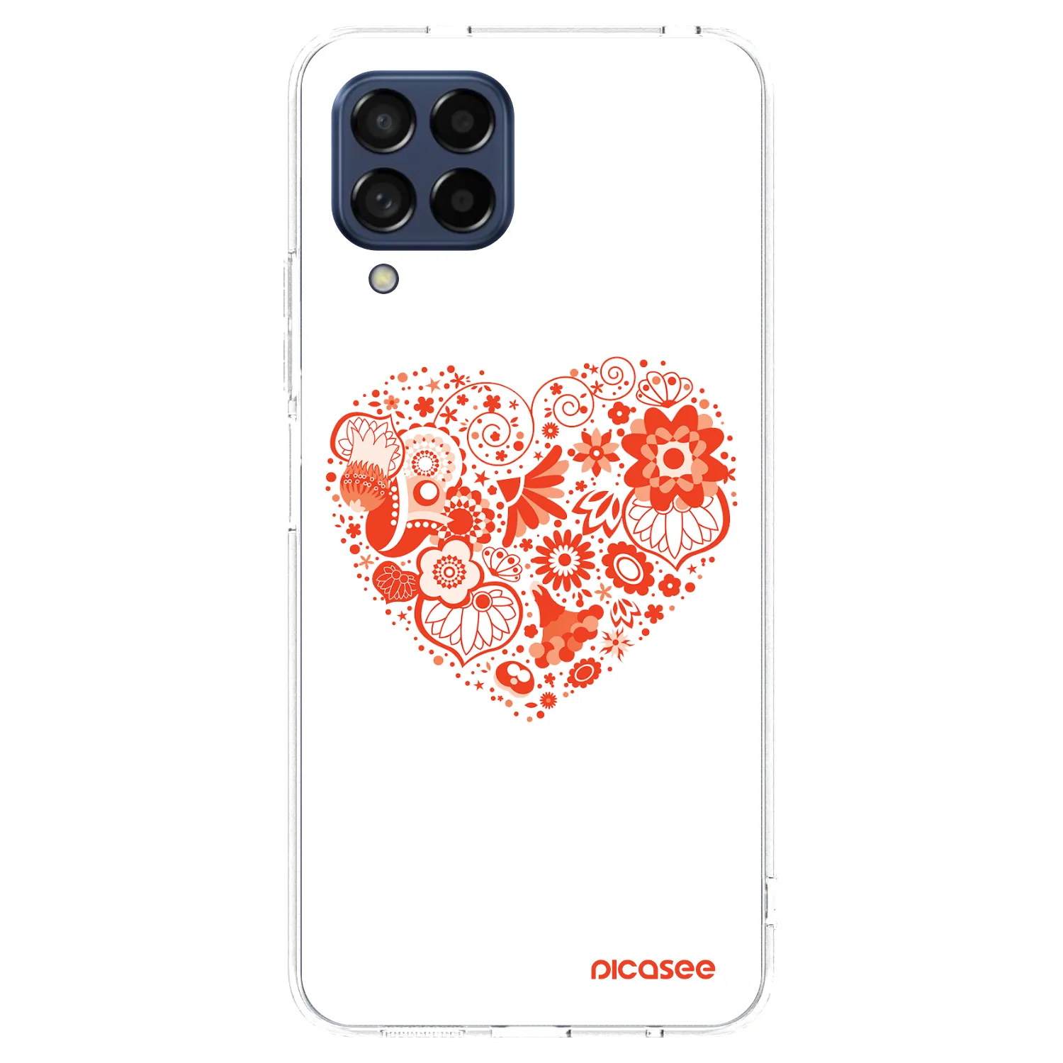Picasee silikonski prozorni ovitek za Samsung Galaxy M53 5G - Big heart