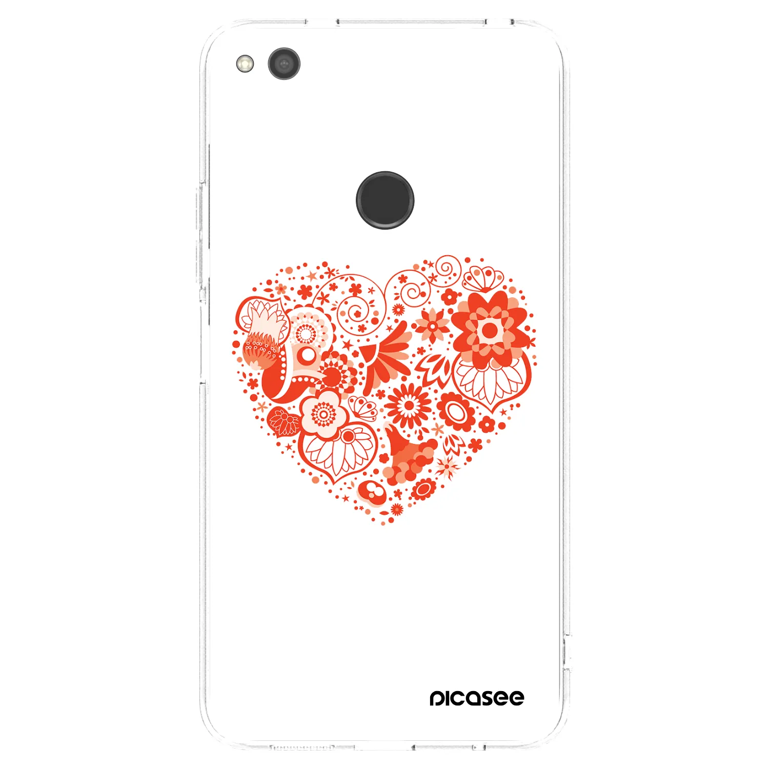 Picasee silikonski prozorni ovitek za Huawei P9 Lite 2017 - Big heart