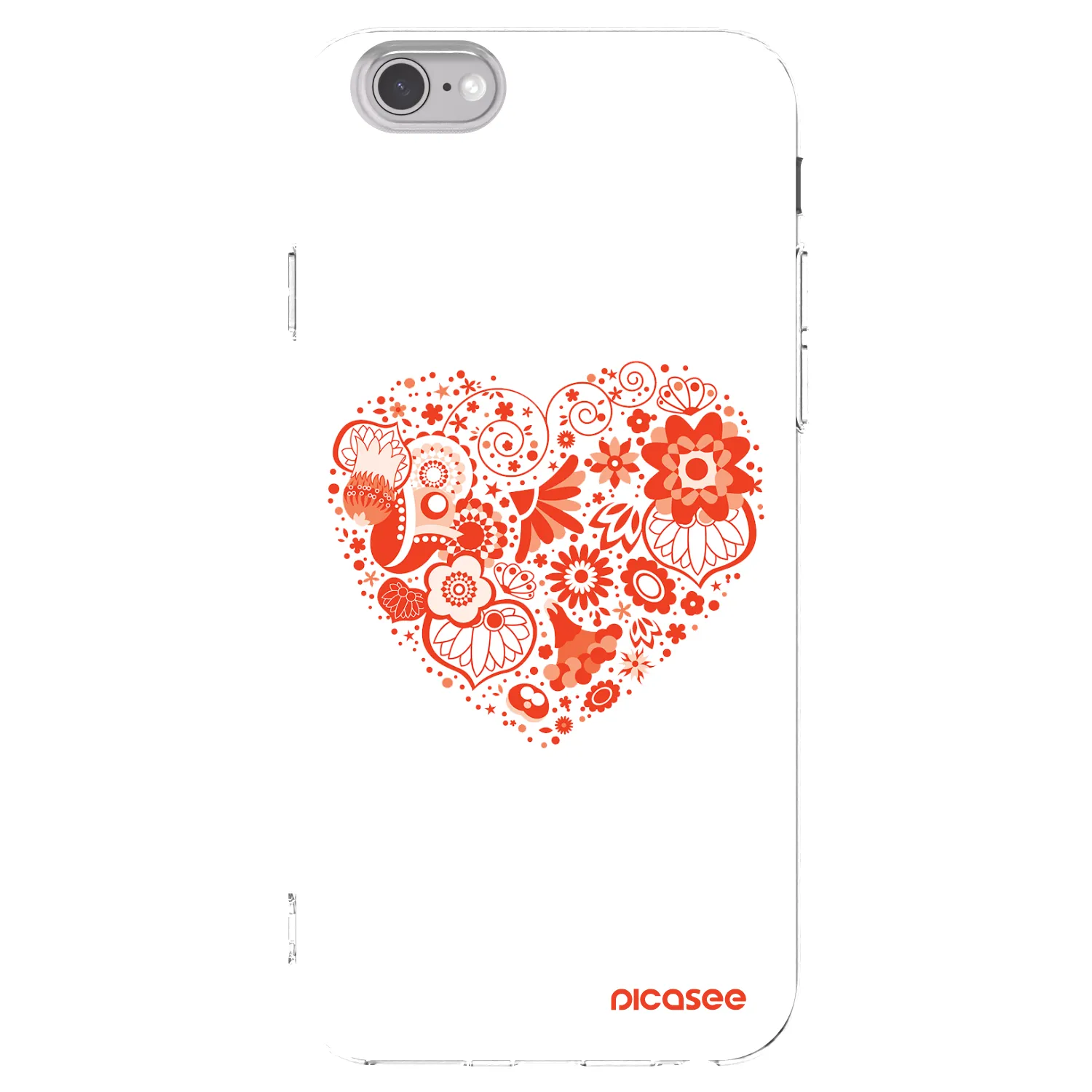Picasee silikonski prozorni ovitek za Apple iPhone 6/6S - Big heart