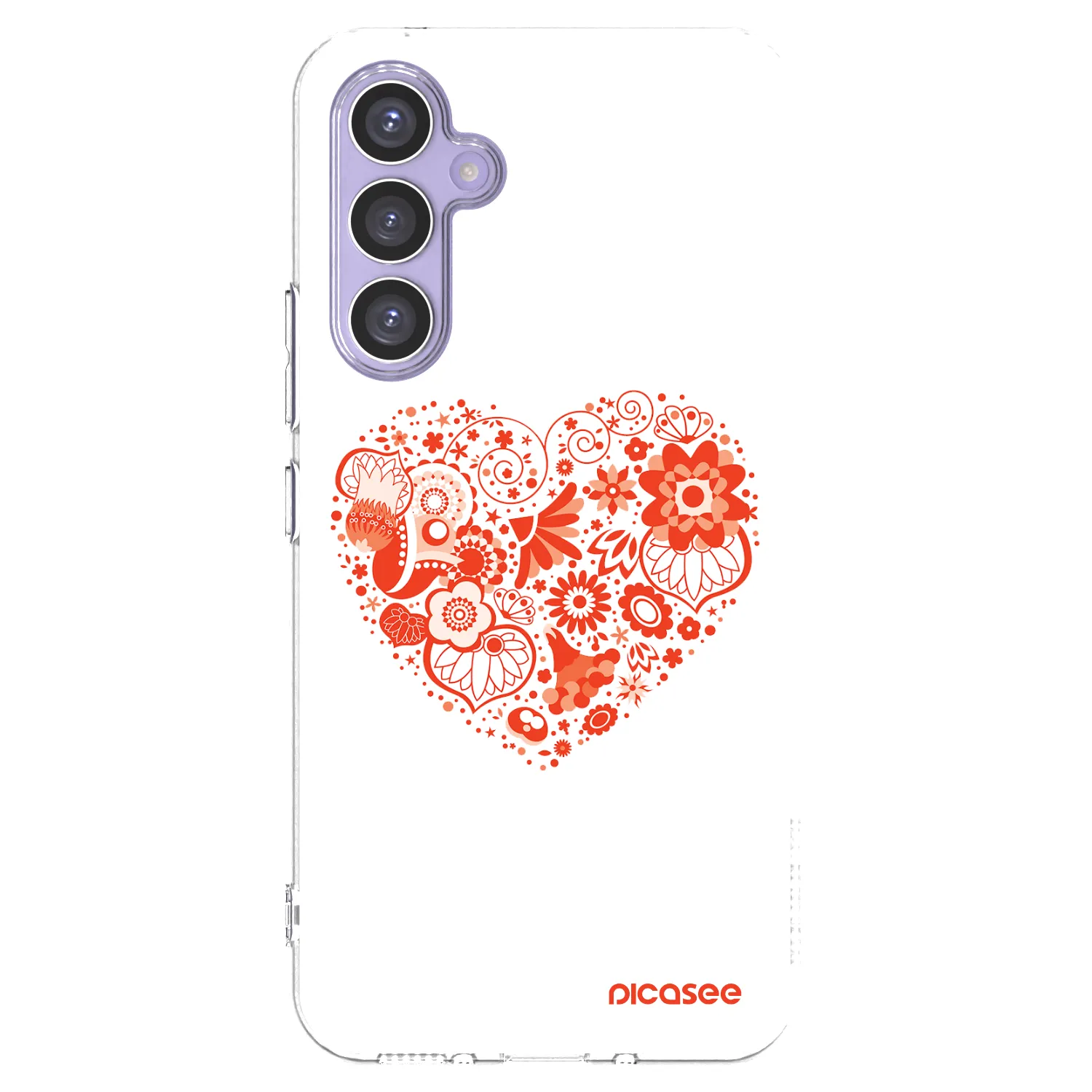 Picasee silikonski prozorni ovitek za Samsung Galaxy A54 5G A546B - Big heart