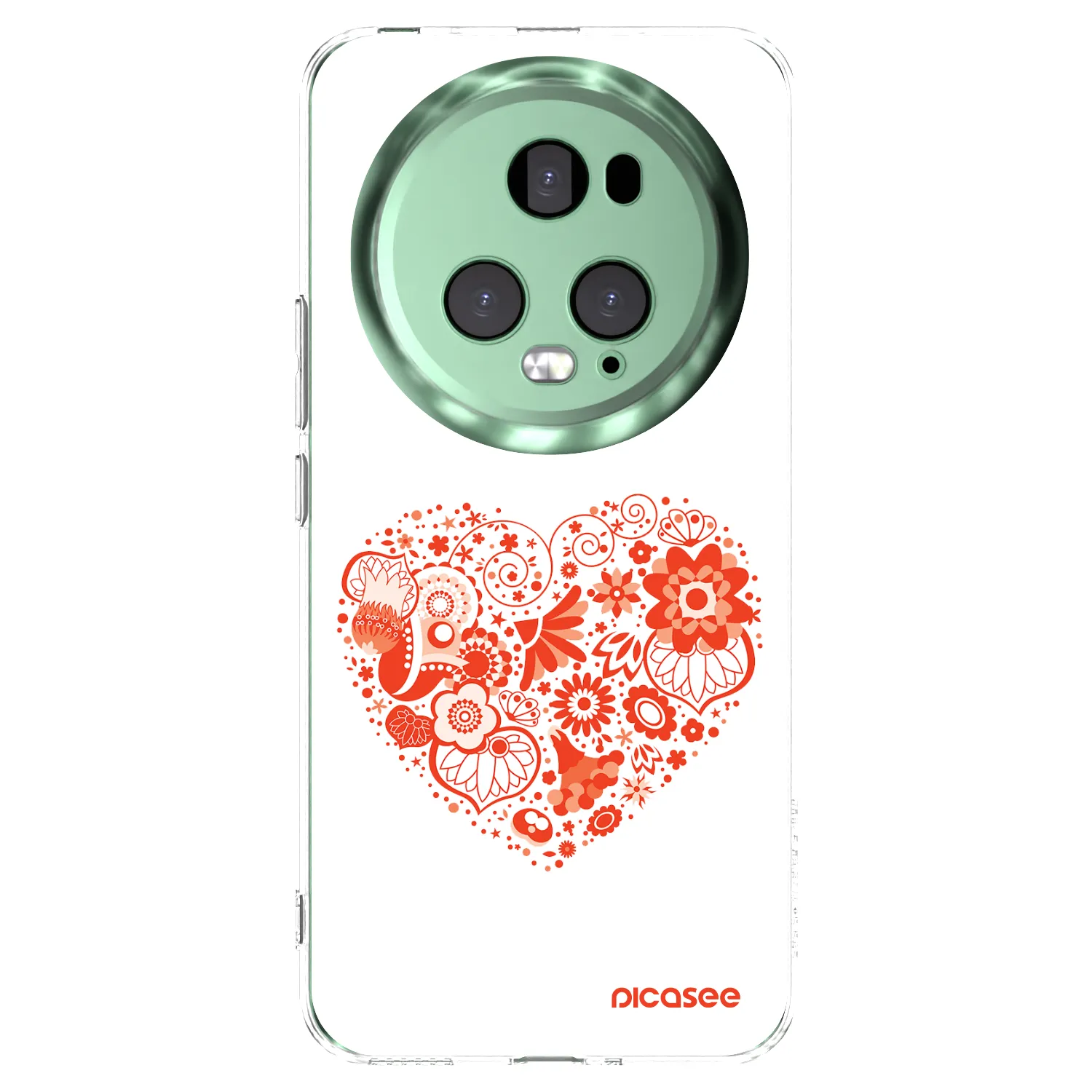 Picasee silikonski prozorni ovitek za Honor Magic5 Pro - Big heart