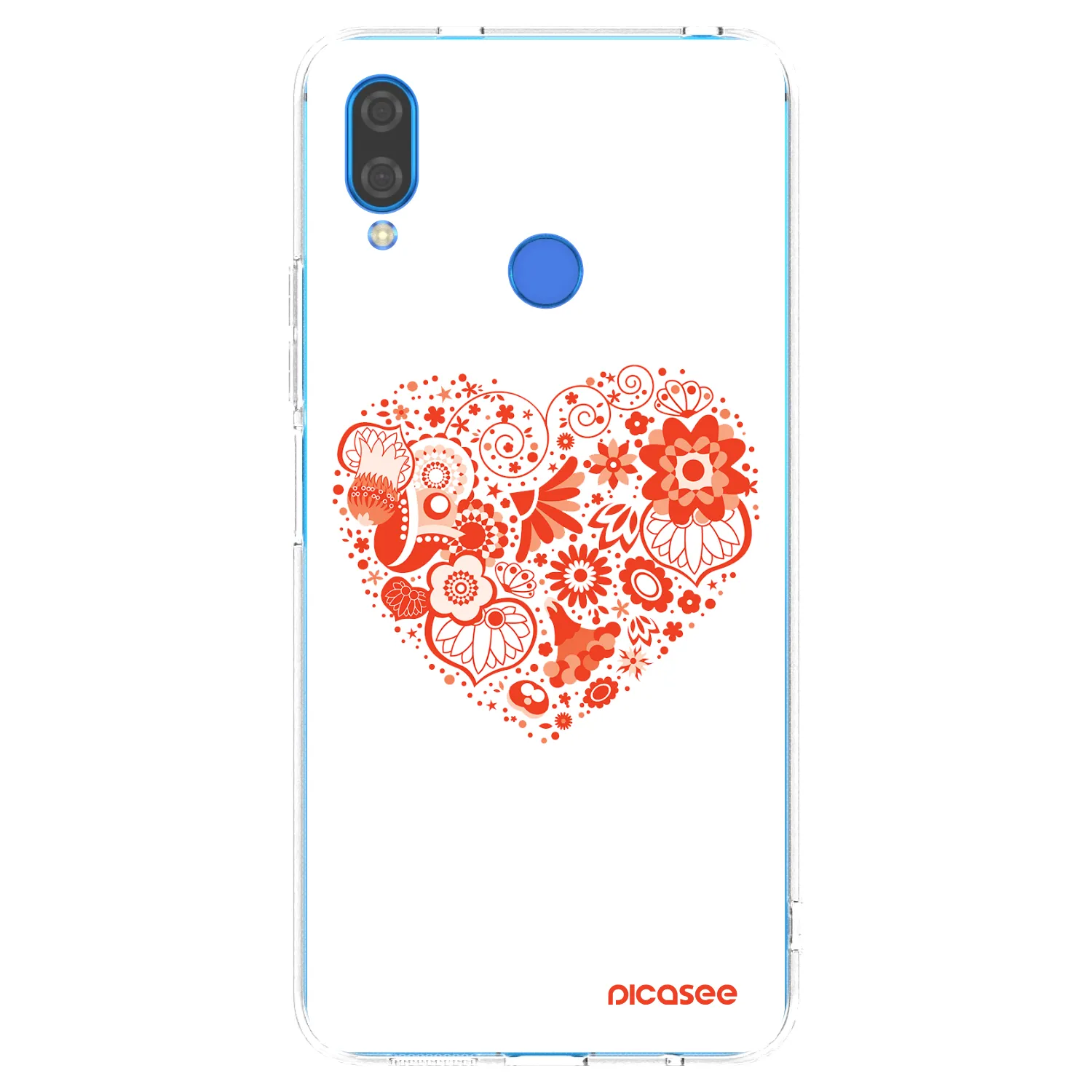 Picasee silikonski prozorni ovitek za Huawei Nova 3 - Big heart