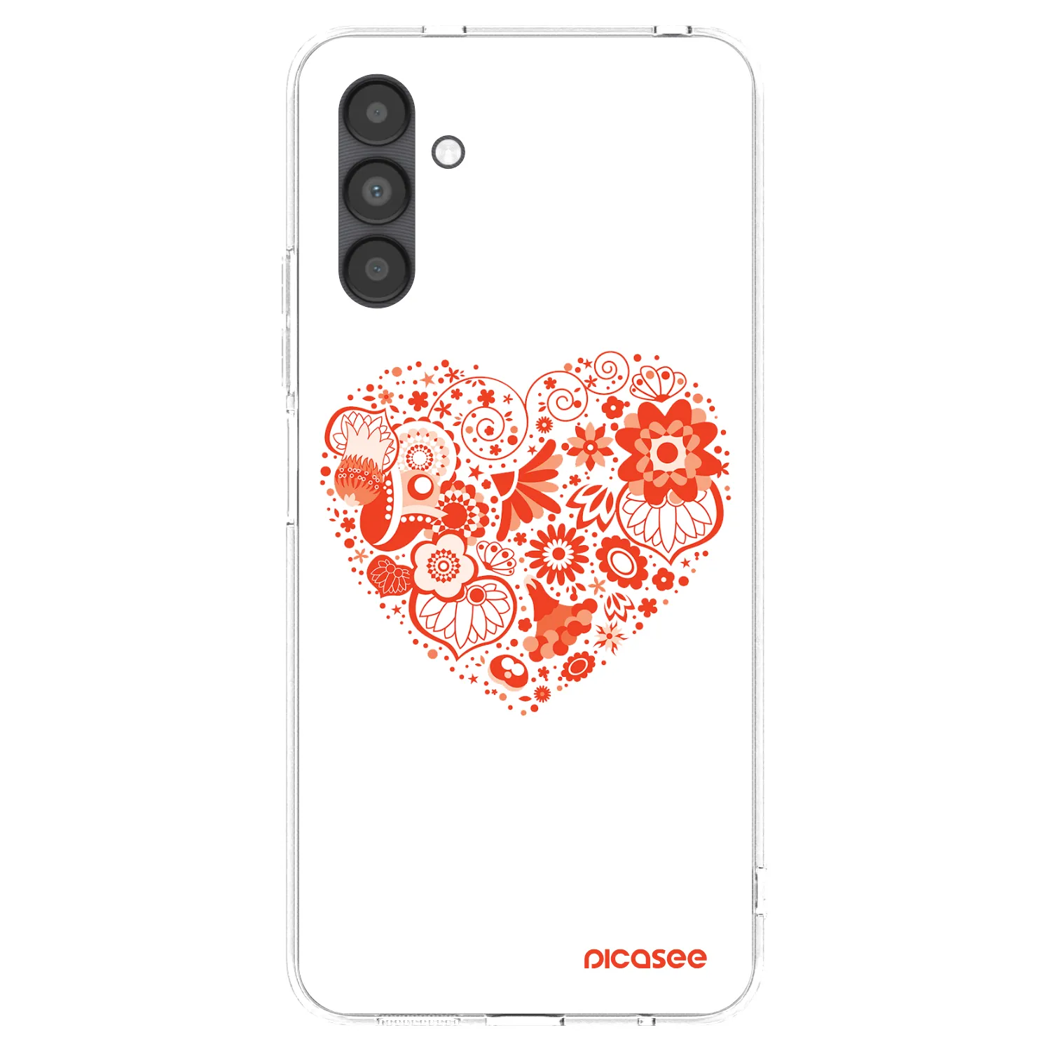 Picasee silikonski prozorni ovitek za Samsung Galaxy A04s A047F - Big heart