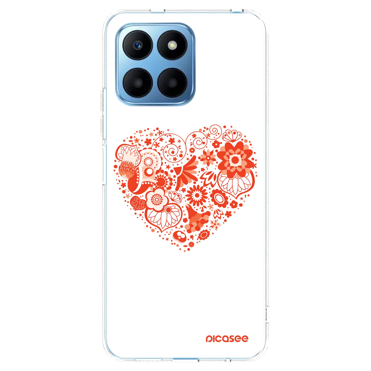 Picasee silikonski prozorni ovitek za Honor 70 Lite - Big heart