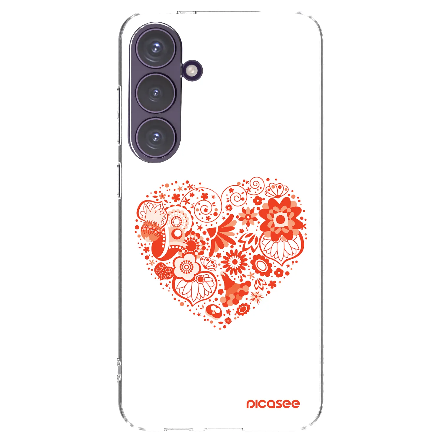 Picasee silikonski prozorni ovitek za Samsung Galaxy S24+ S926B 5G - Big heart