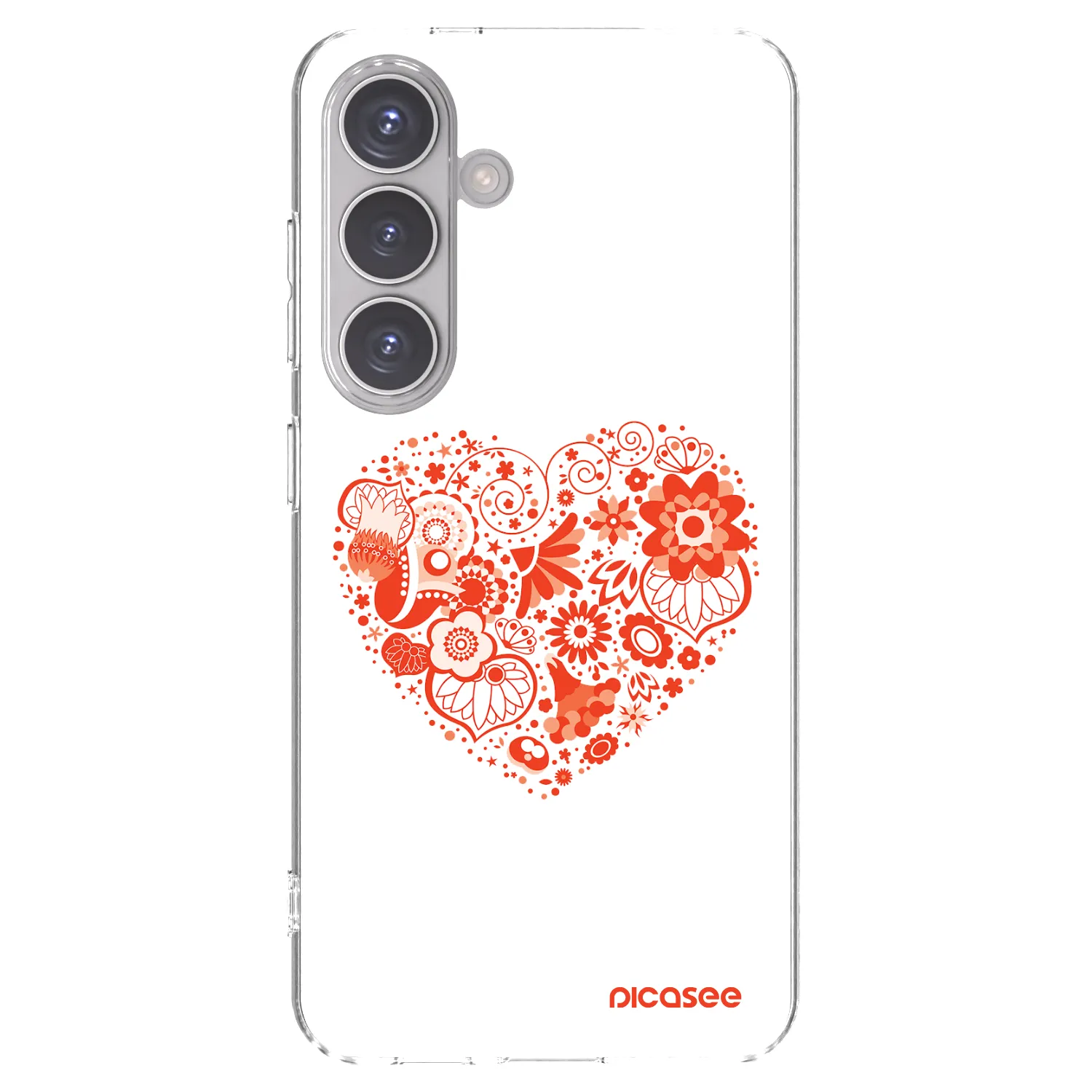Picasee silikonski prozorni ovitek za Samsung Galaxy S24 S921B 5G - Big heart