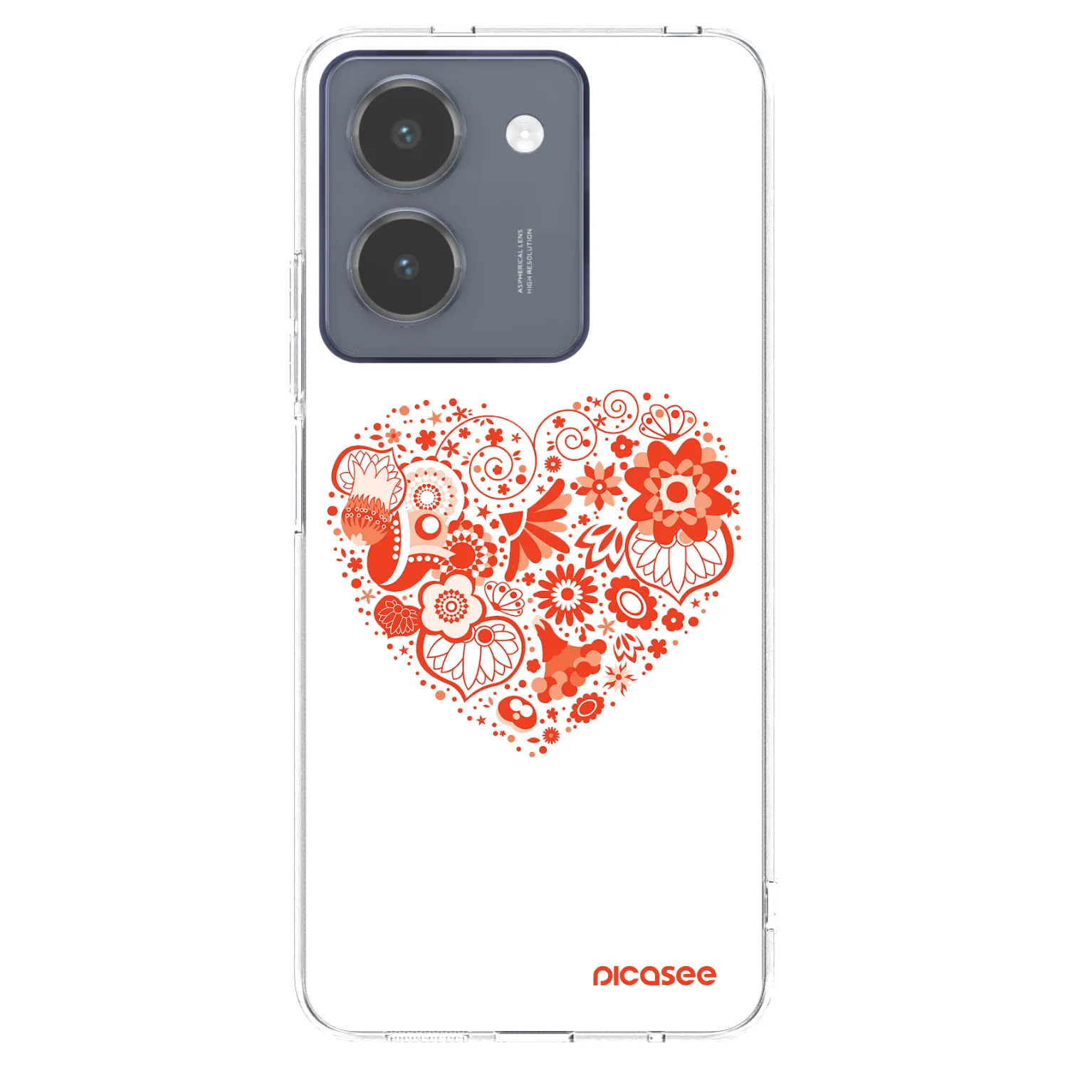 Picasee silikonski prozorni ovitek za Vivo Y36 4G - Big heart