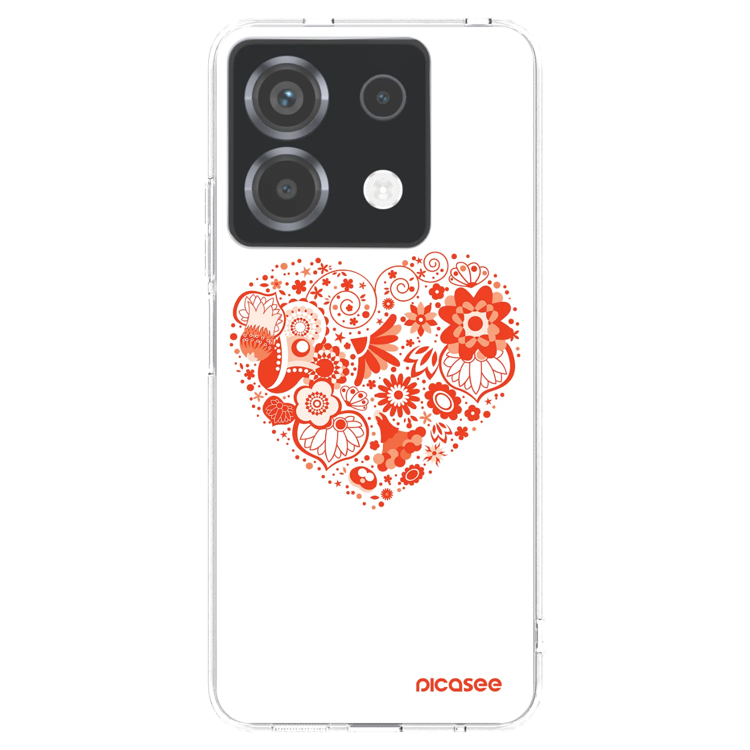 Picasee silikonski prozorni ovitek za Xiaomi Poco X6 - Big heart