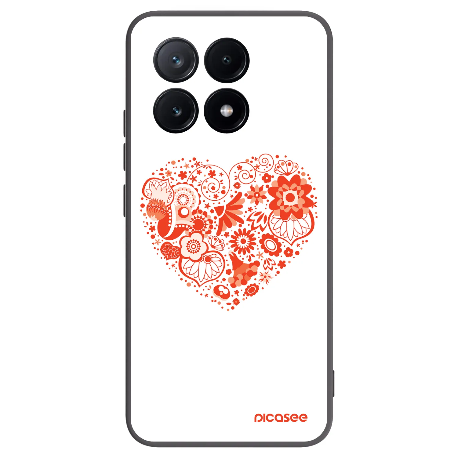 Picasee silikonski črni ovitek za Xiaomi Poco X6 Pro - Big heart