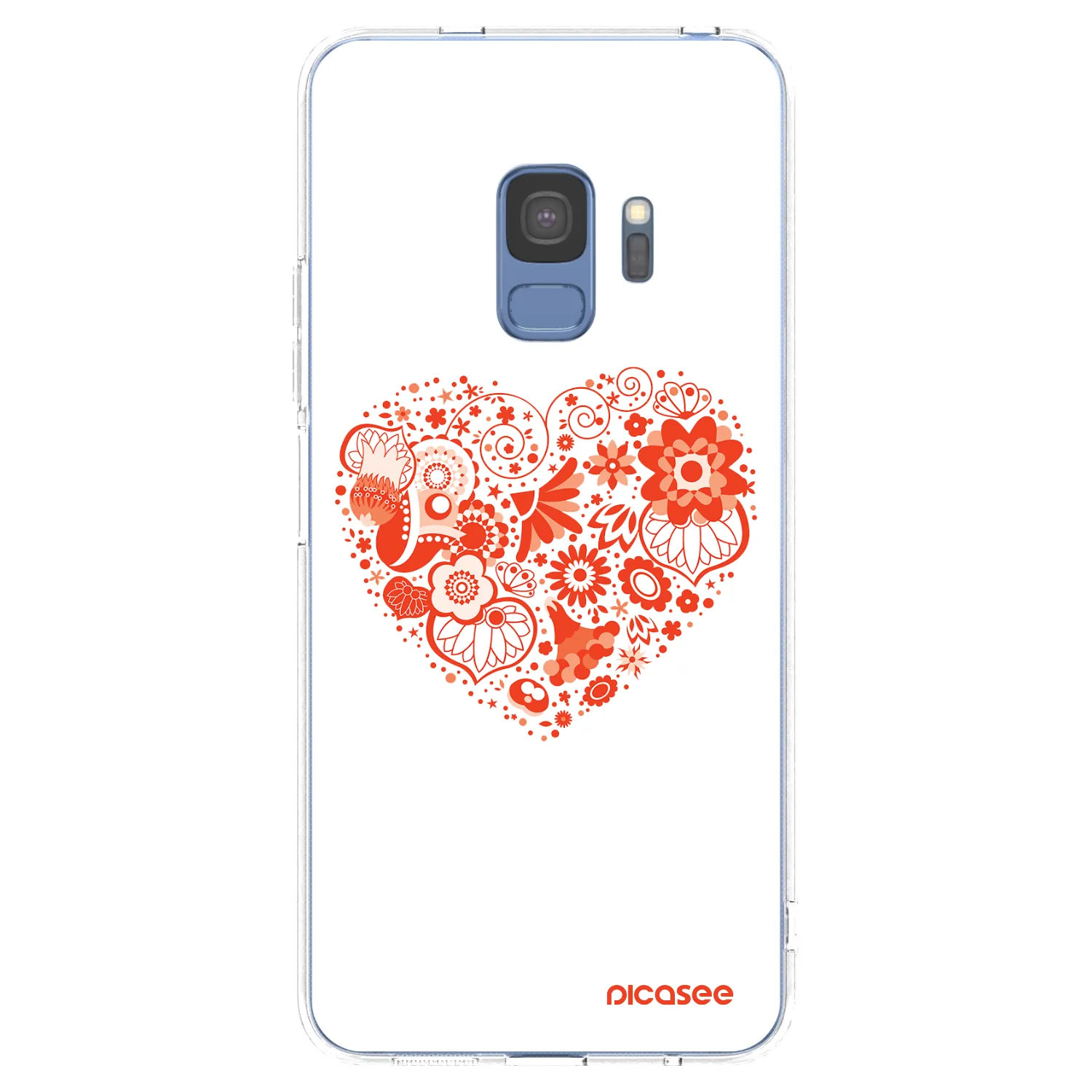 Picasee silikonski prozorni ovitek za Samsung Galaxy S9 G960F - Big heart