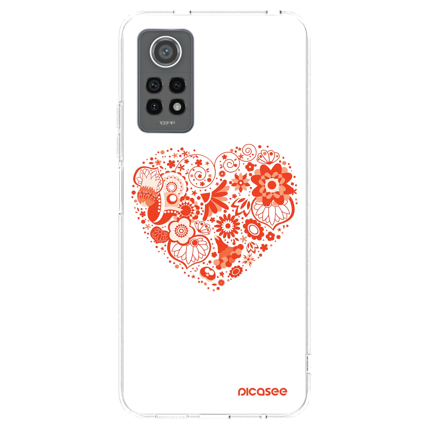 Picasee silikonski prozorni ovitek za Xiaomi Redmi Note 12 Pro 4G - Big heart