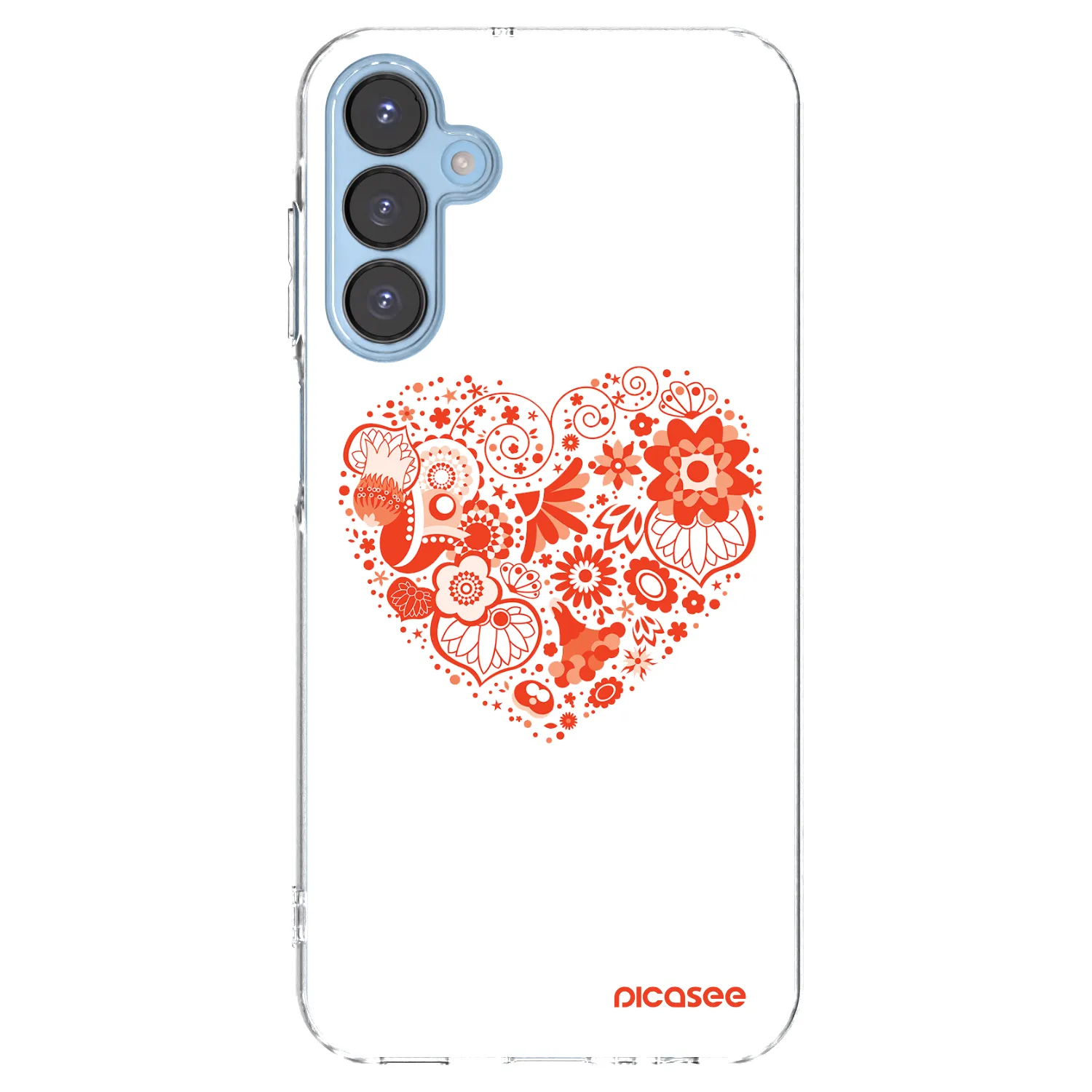 Picasee silikonski prozorni ovitek za Samsung Galaxy A15 A156B 5G - Big heart