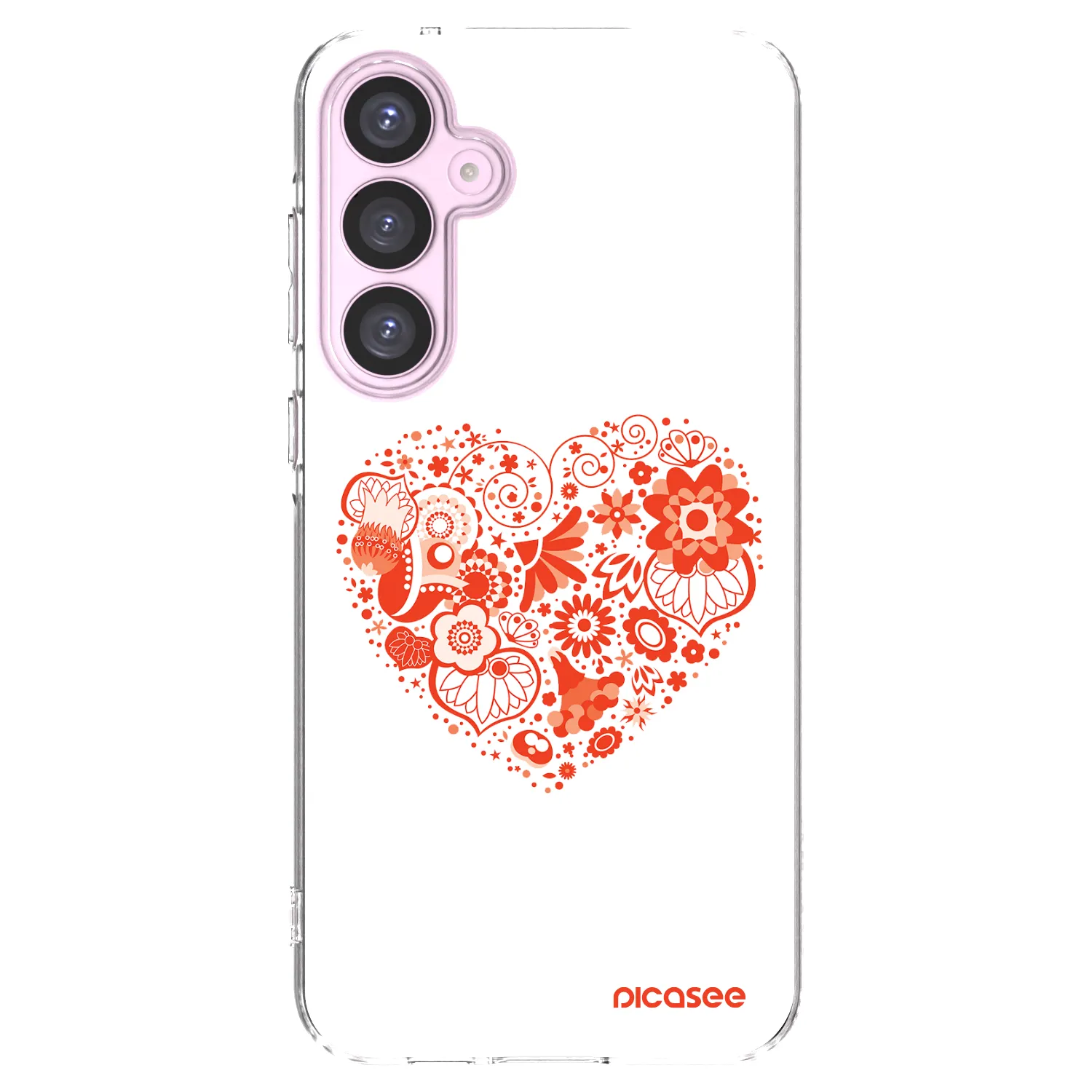 Picasee silikonski prozorni ovitek za Samsung Galaxy A55 5G A556B - Big heart