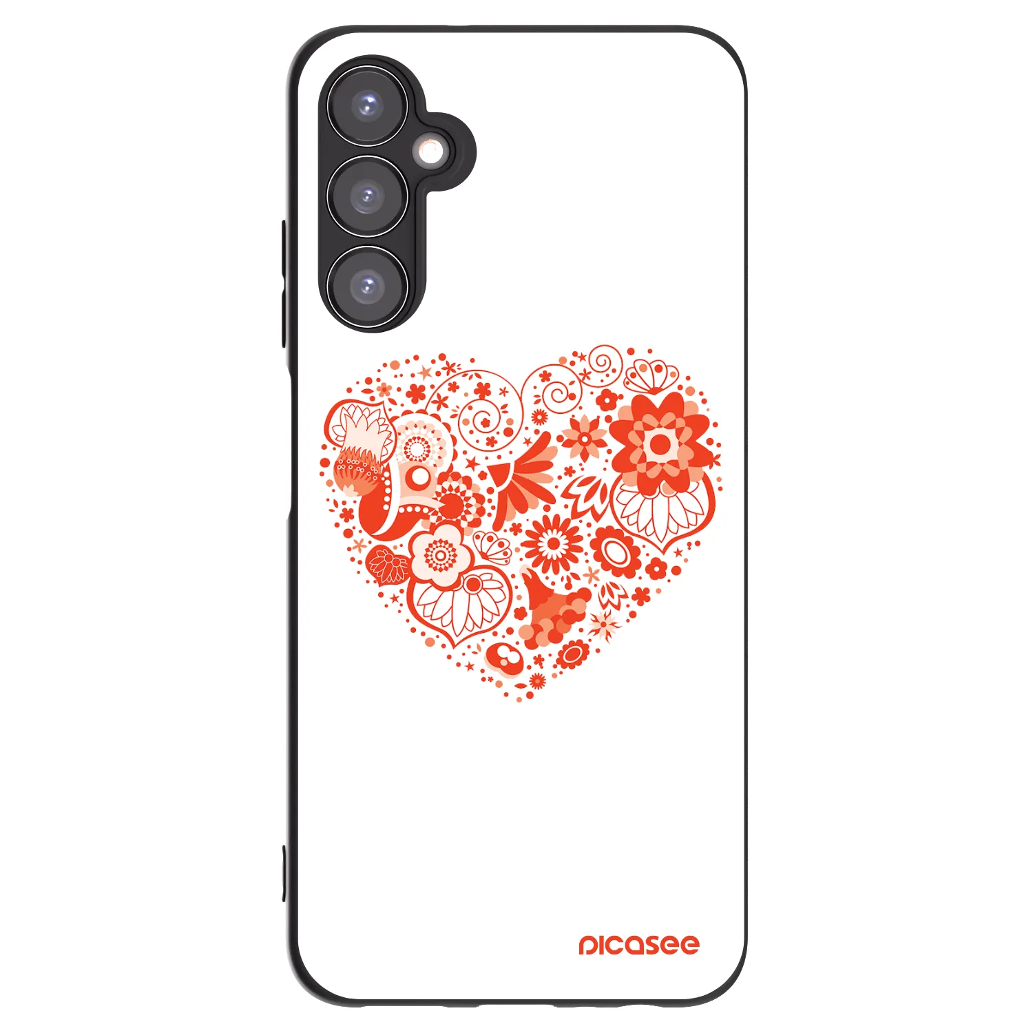 Picasee silikonski črni ovitek za Samsung Galaxy A05s A057G - Big heart