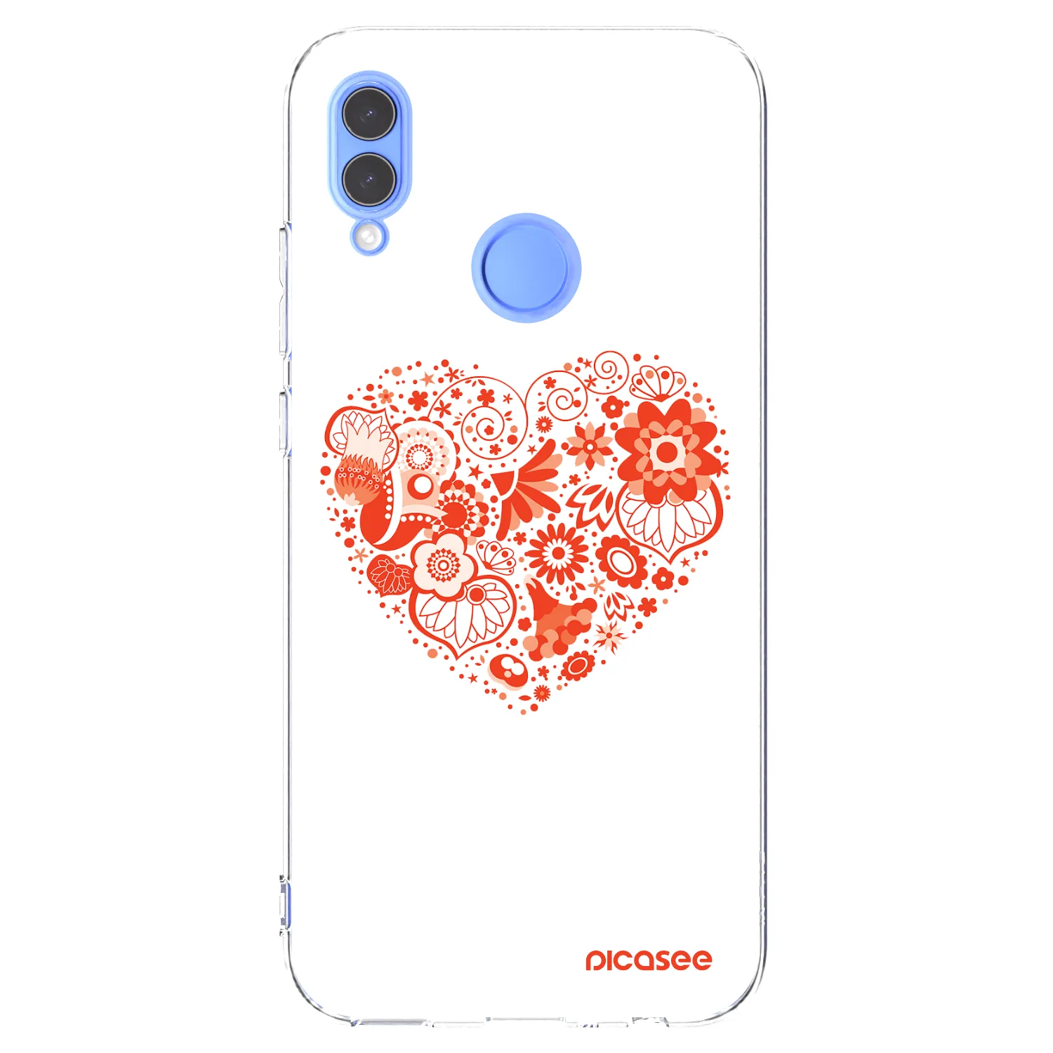 Picasee silikonski prozorni ovitek za Huawei P Smart 2019 - Big heart