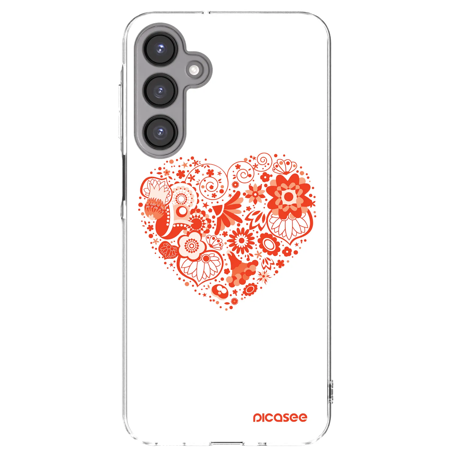 Picasee silikonski prozorni ovitek za Samsung Galaxy A16 5G - Big heart