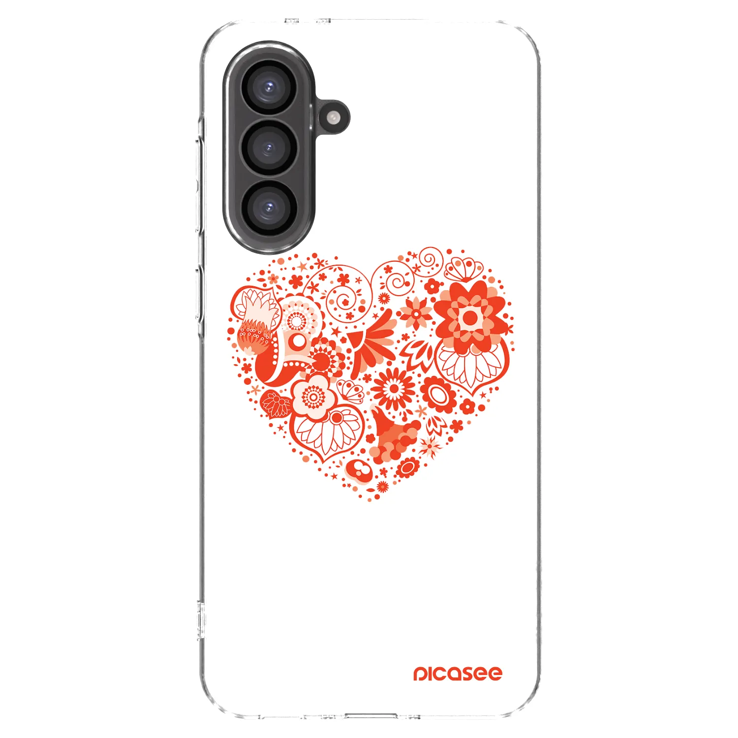 Picasee silikonski prozorni ovitek za Samsung Galaxy A56 5G A566B - Big heart