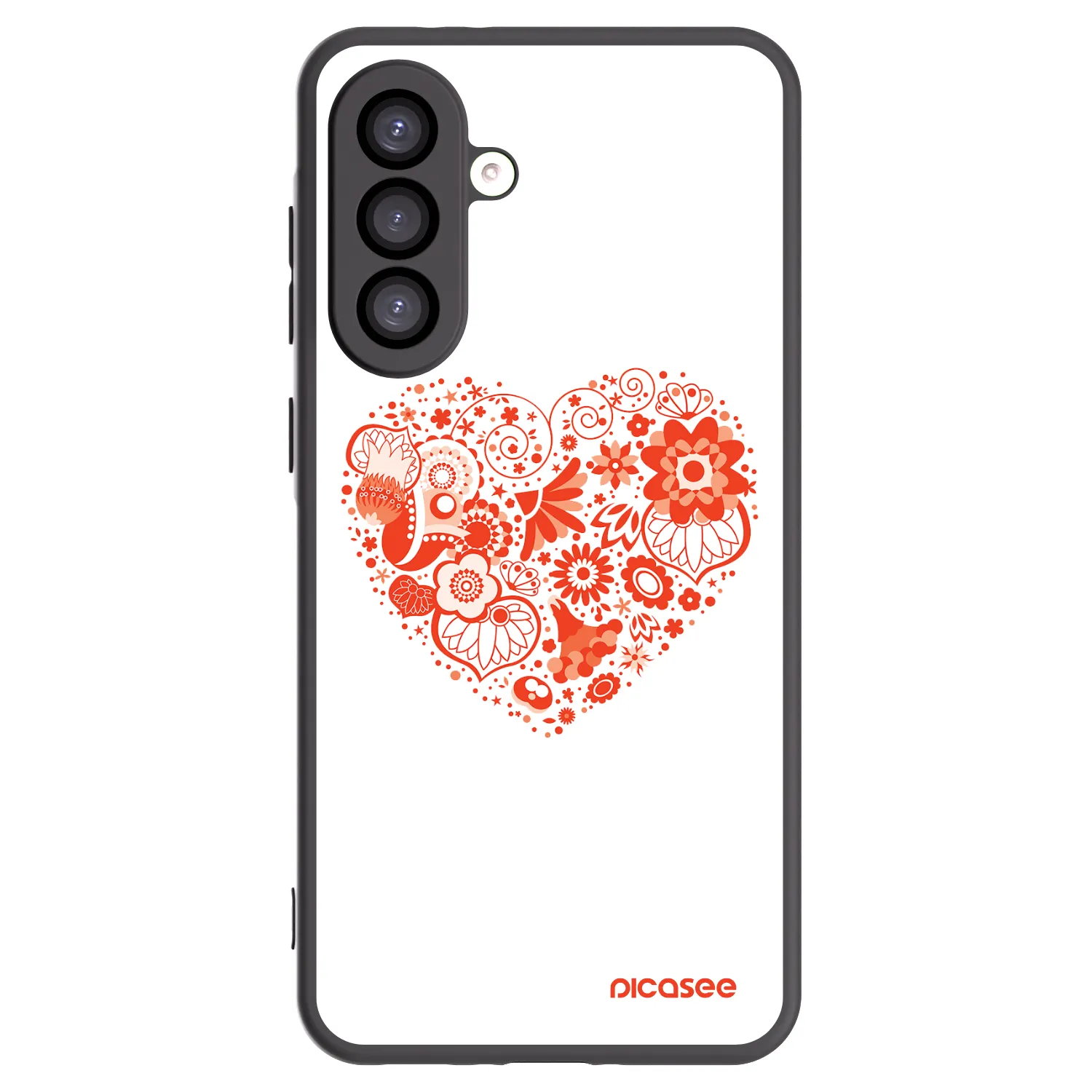 Picasee silikonski črni ovitek za Samsung Galaxy A26 5G A266B - Big heart