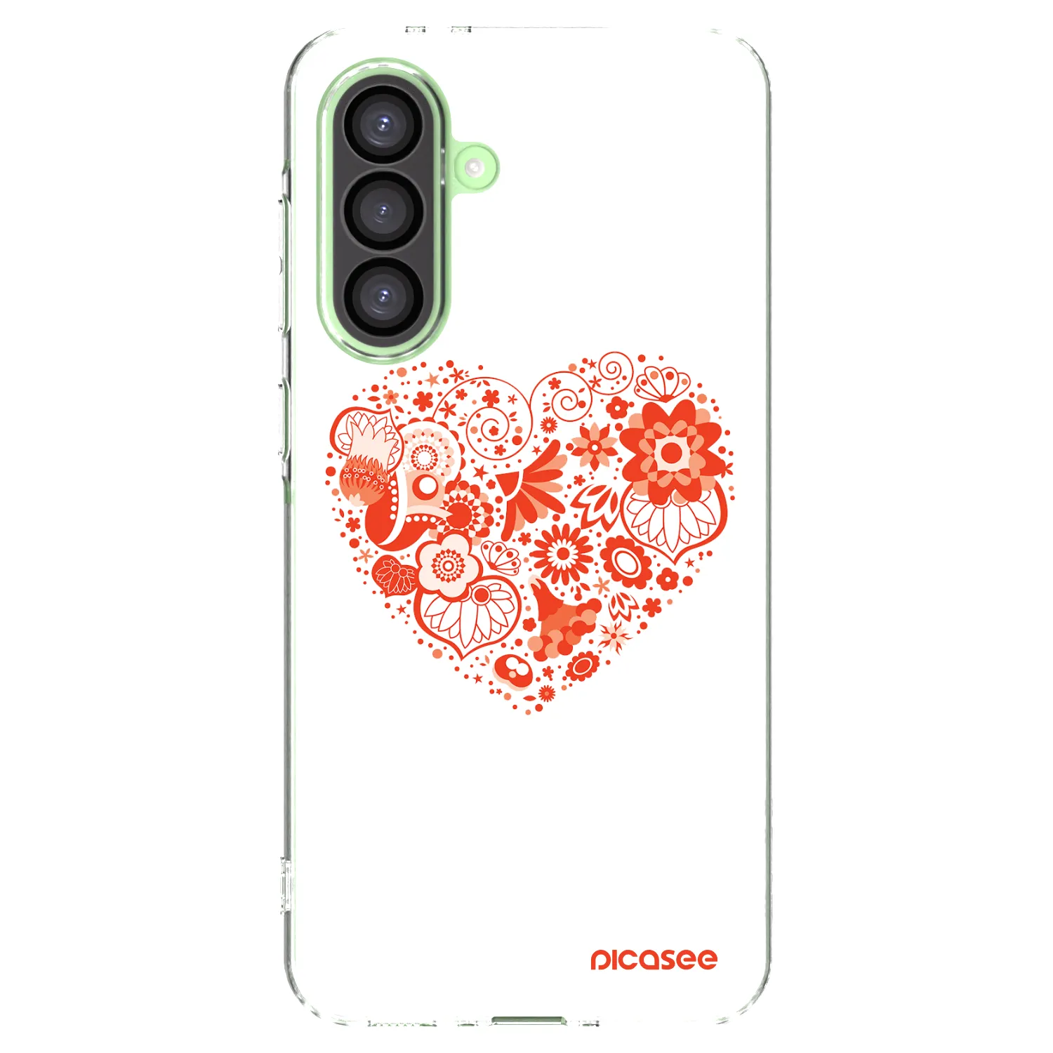 Picasee silikonski prozorni ovitek za Samsung Galaxy A26 5G A266B - Big heart