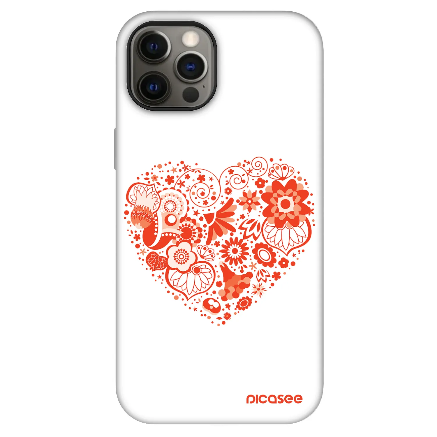 Picasee Fashion Case MagSafe za Apple iPhone 12 - Big heart