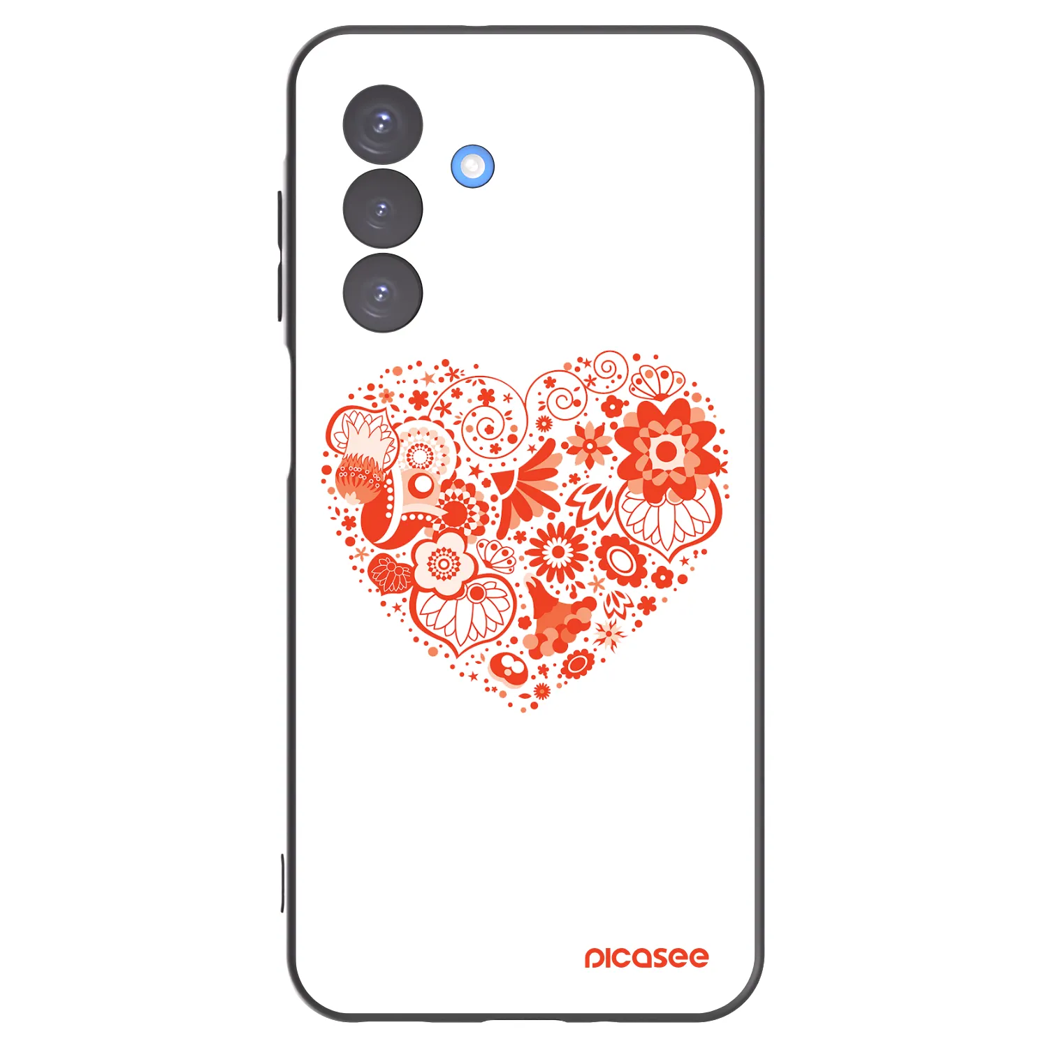 Picasee silikonski črni ovitek za Samsung Galaxy A17 5G - Big heart