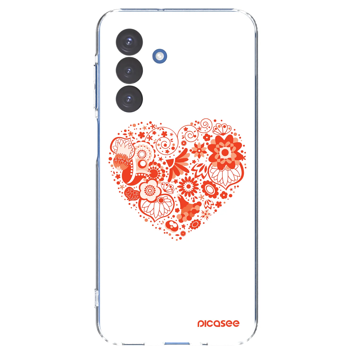 Picasee silikonski prozorni ovitek za Samsung Galaxy A17 5G - Big heart