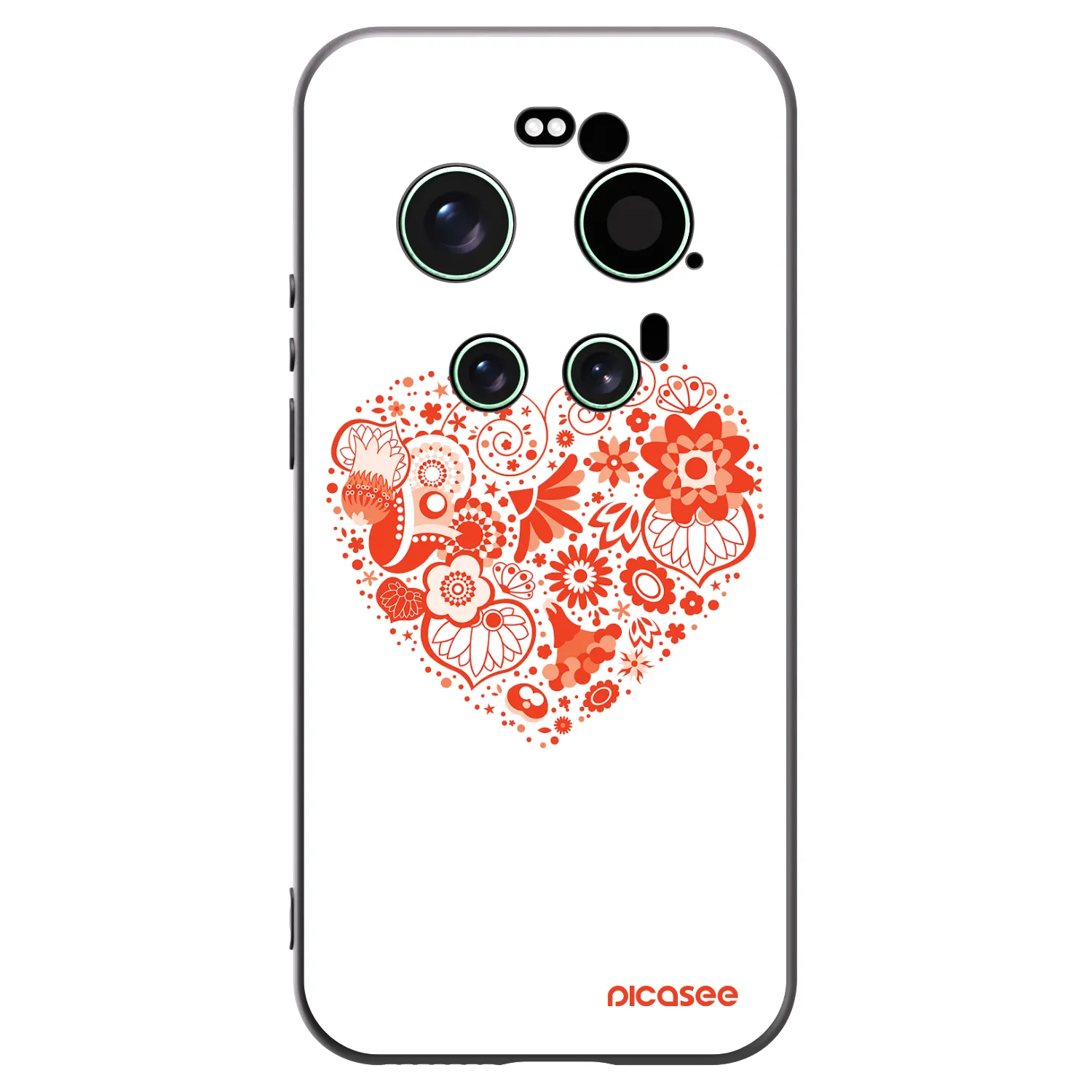 Picasee silikonski črni ovitek za Xiaomi 17 Ultra - Big heart