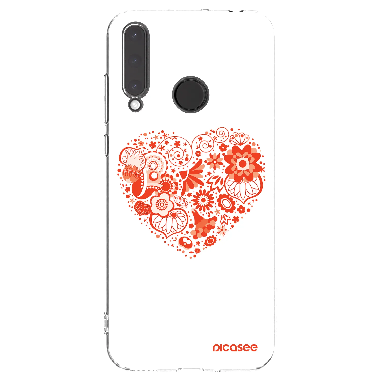 Picasee silikonski prozorni ovitek za Honor 20 Lite - Big heart
