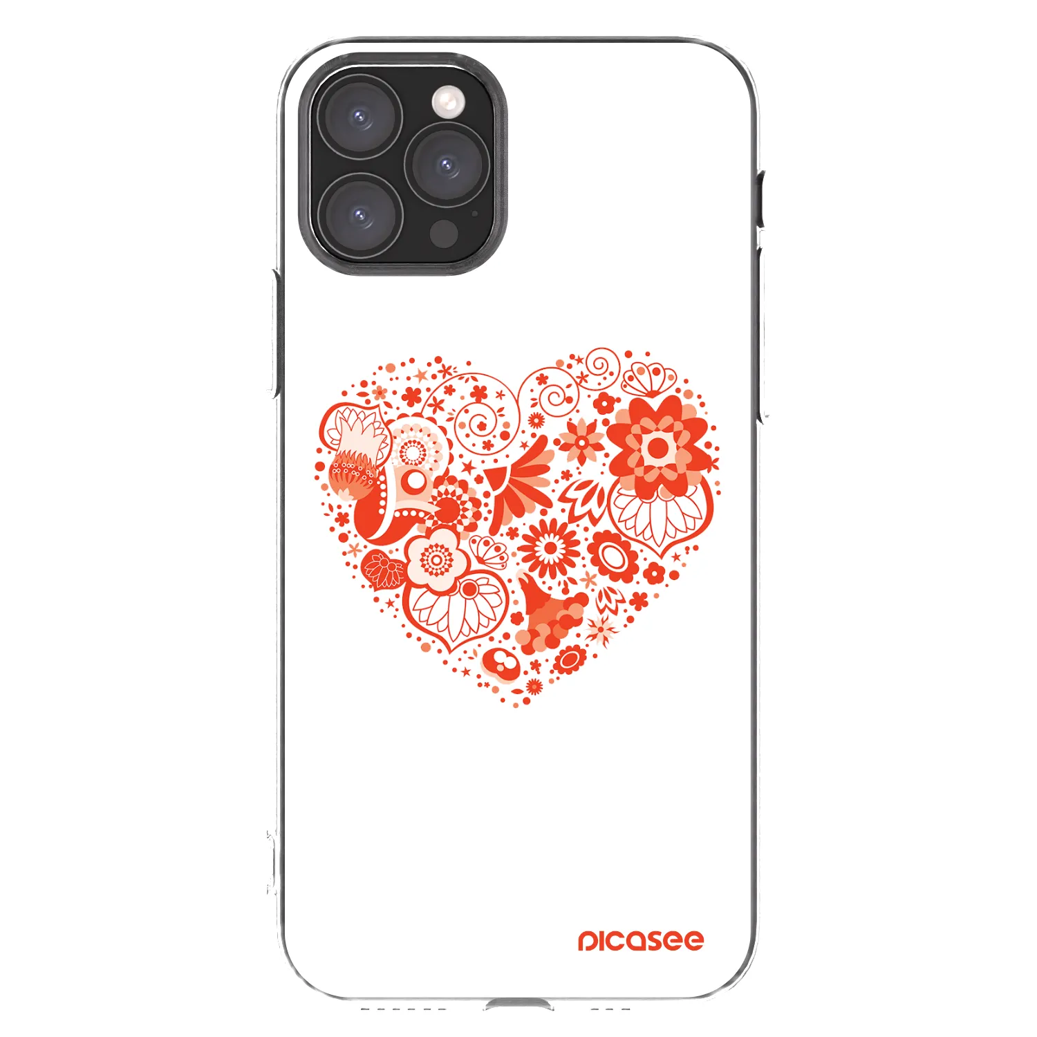 Picasee silikonski prozorni ovitek za Apple iPhone 11 Pro - Big heart