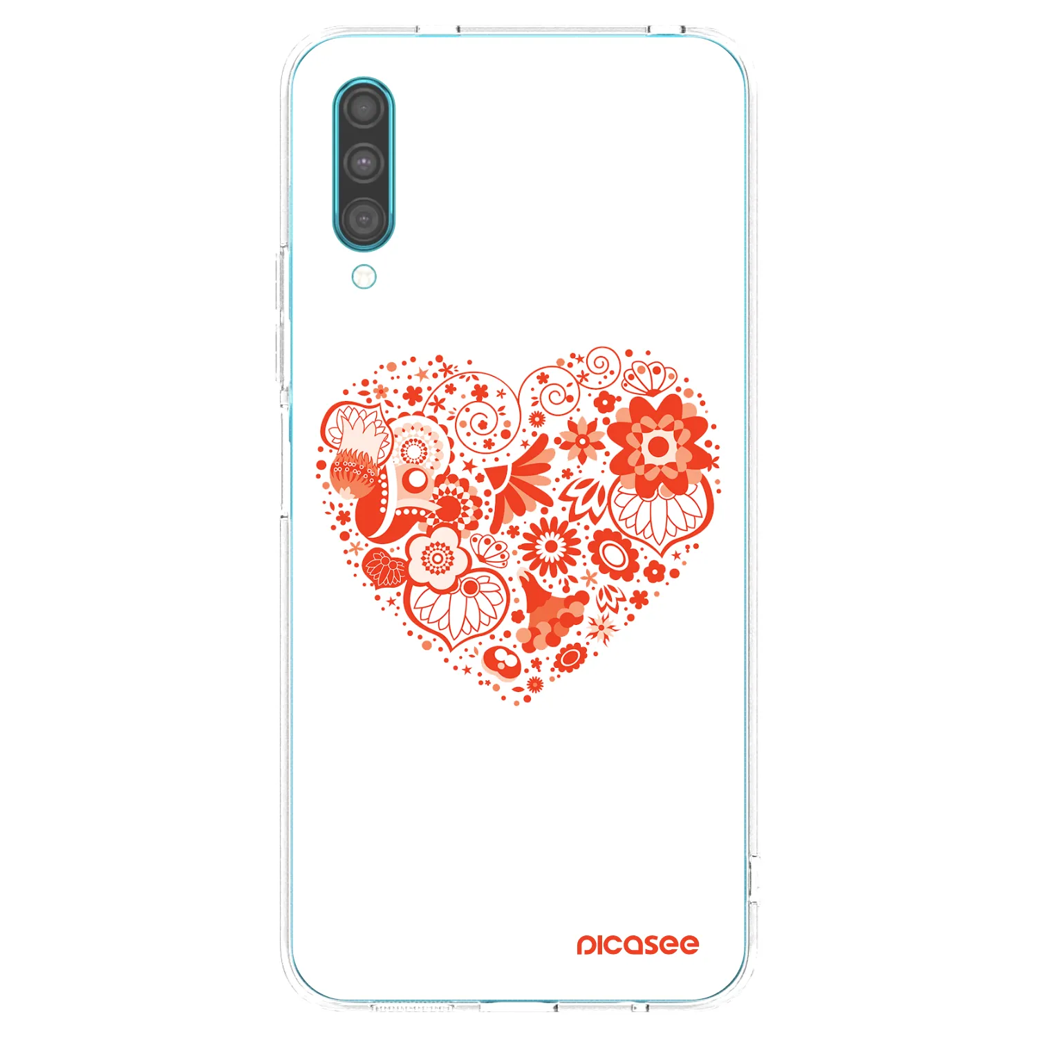 Picasee silikonski prozorni ovitek za Samsung Galaxy A30s A307F - Big heart