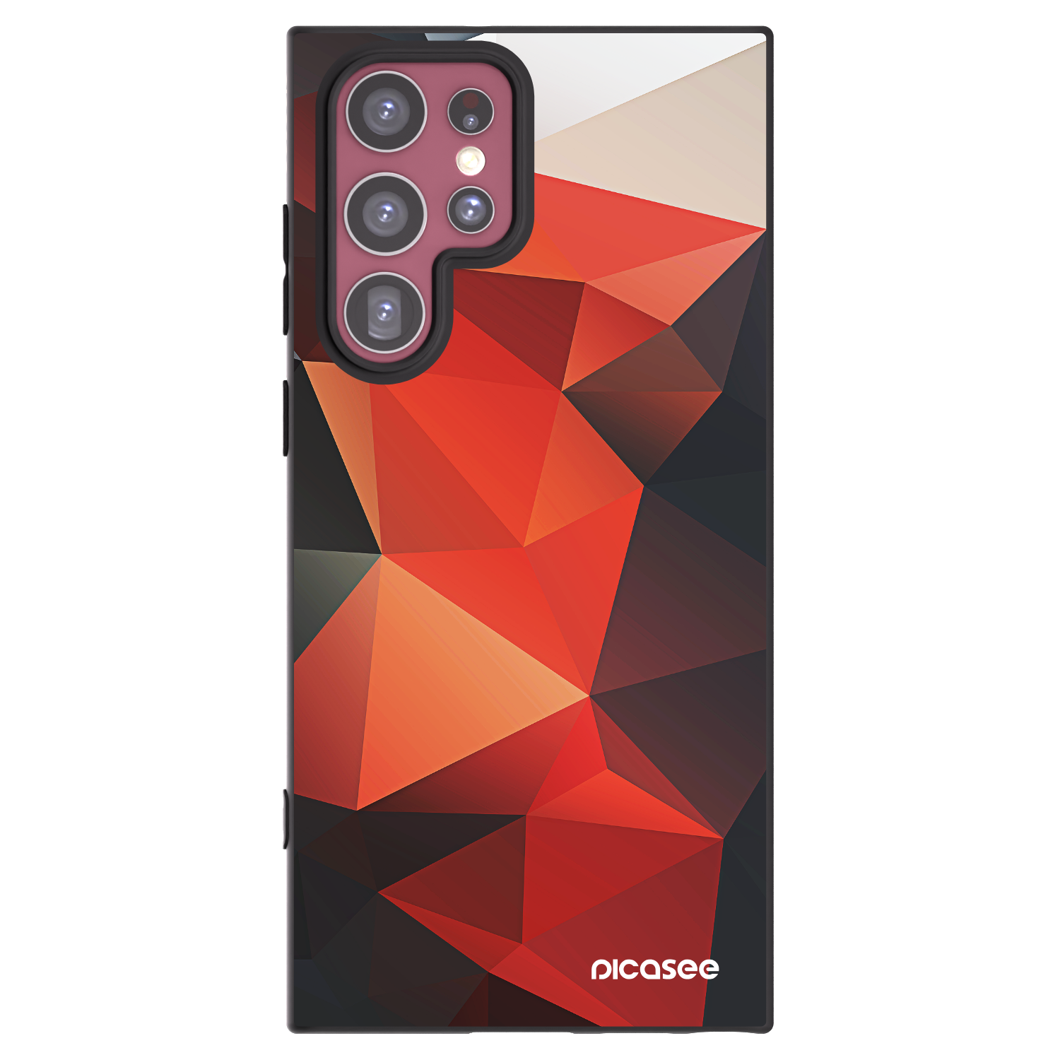 Picasee silikonski črni ovitek za Samsung Galaxy S22 Ultra 5G - Wallpaper 2