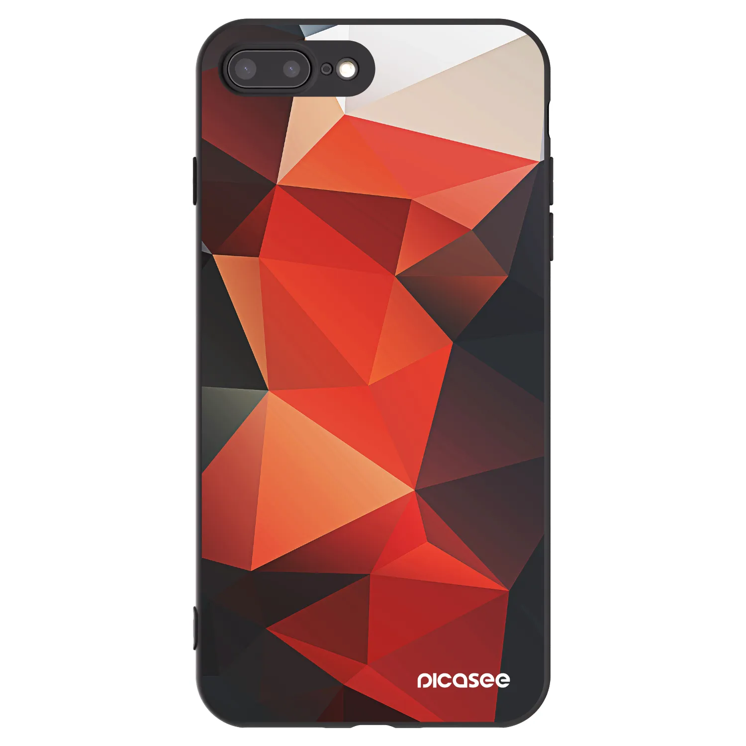 Picasee silikonski črni ovitek za Apple iPhone 8 Plus - Wallpaper 2