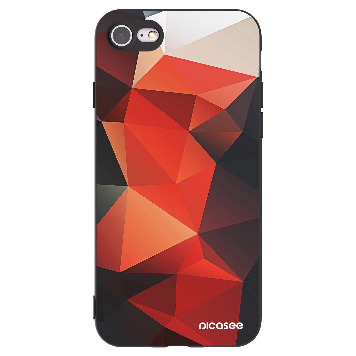 Picasee silikonski črni ovitek za Apple iPhone SE 2020 - Wallpaper 2