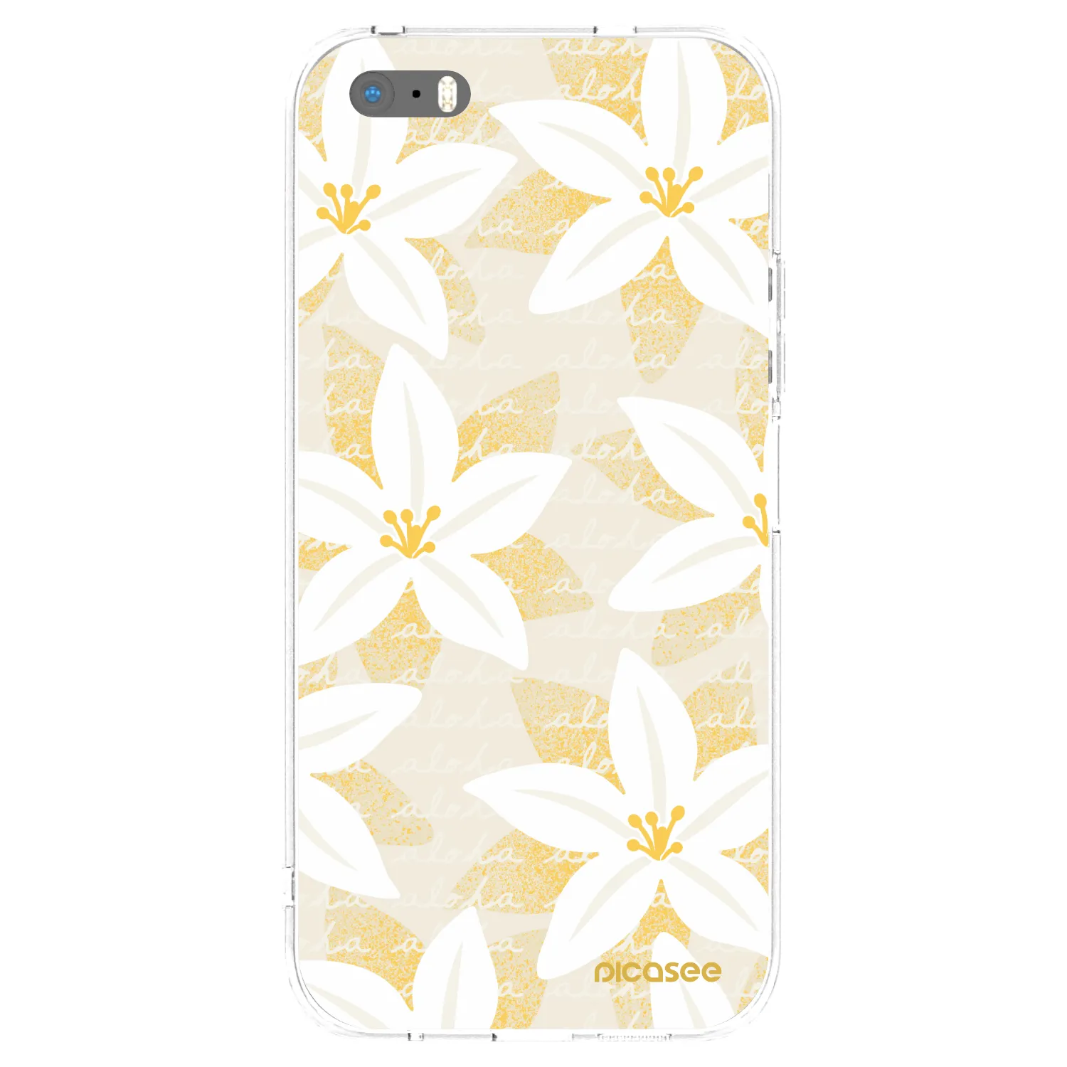 Picasee silikonski prozorni ovitek za Apple iPhone 5/5S/SE - Island Leave
