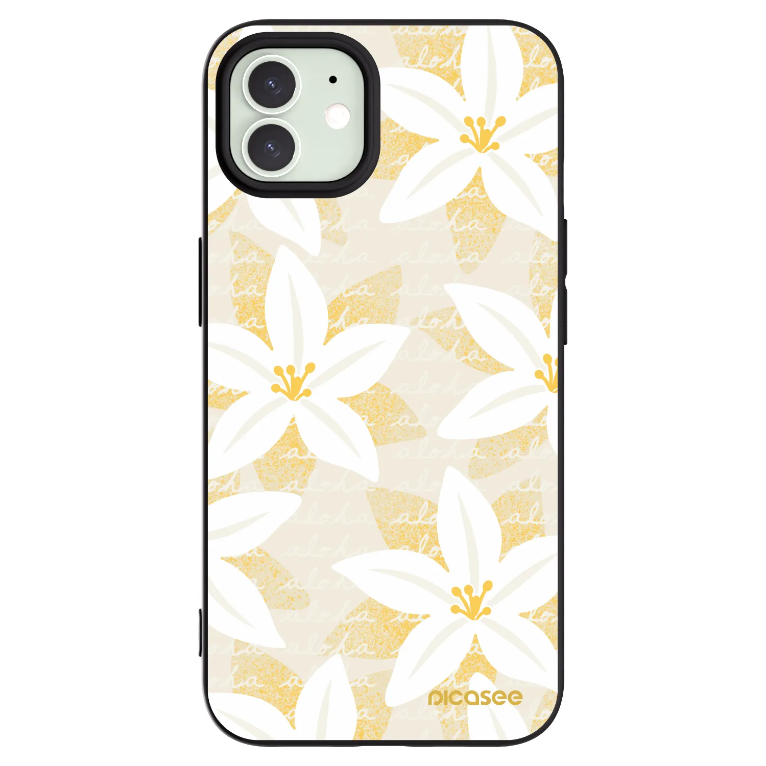 Picasee silikonski črni ovitek za Apple iPhone 12 Pro - Island Leave