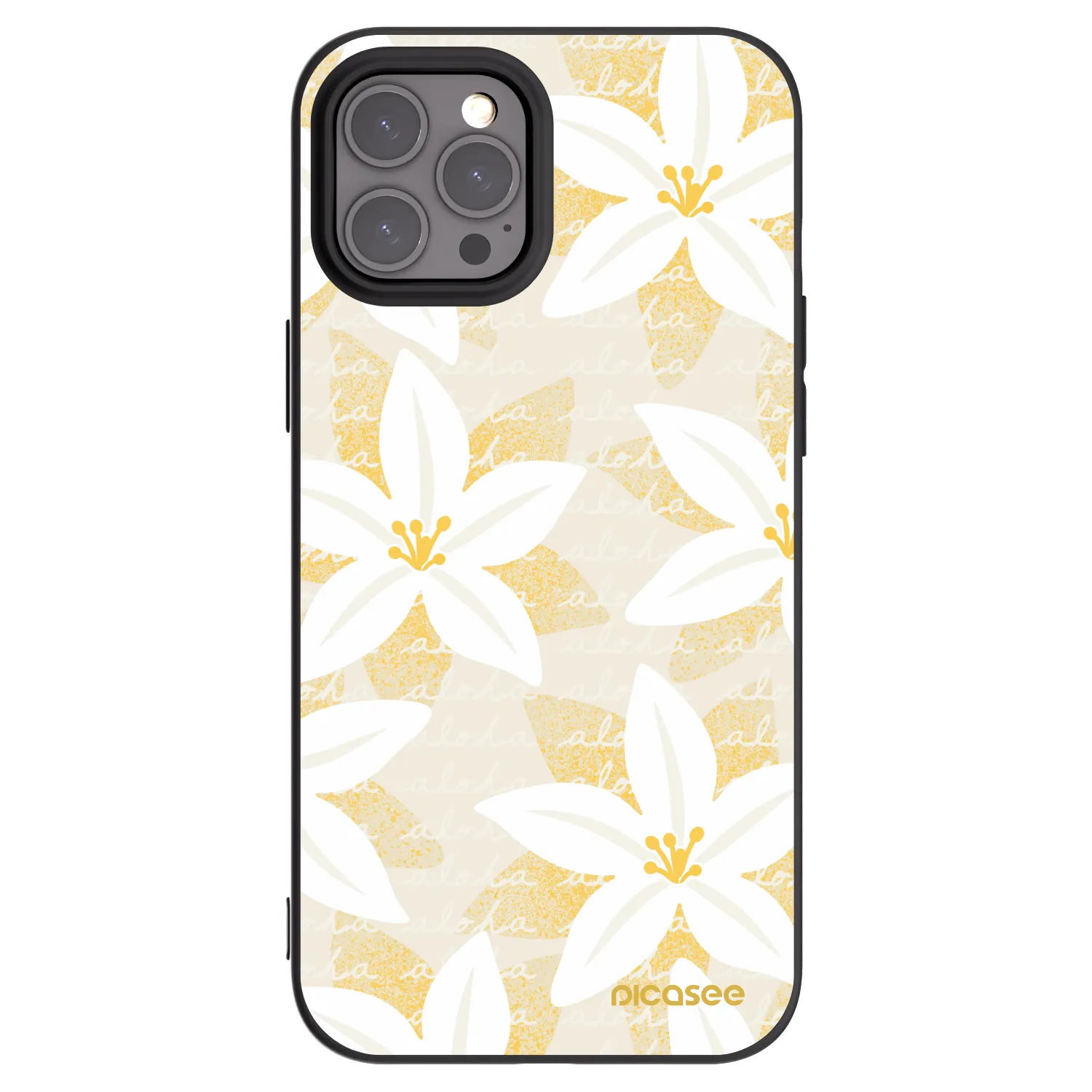 Picasee silikonski črni ovitek za Apple iPhone 12 Pro Max - Island Leave