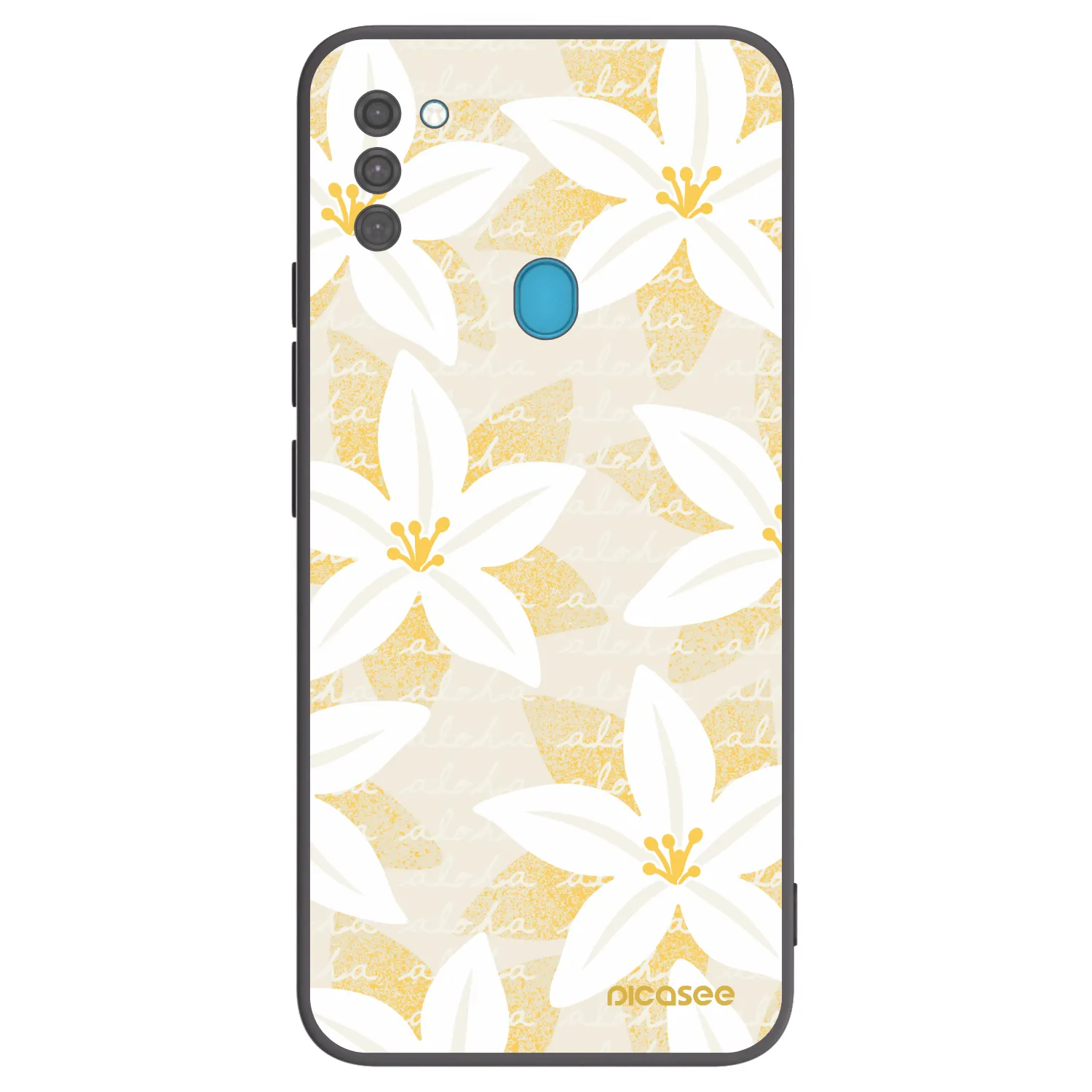 Picasee silikonski črni ovitek za Samsung Galaxy M11 - Island Leave