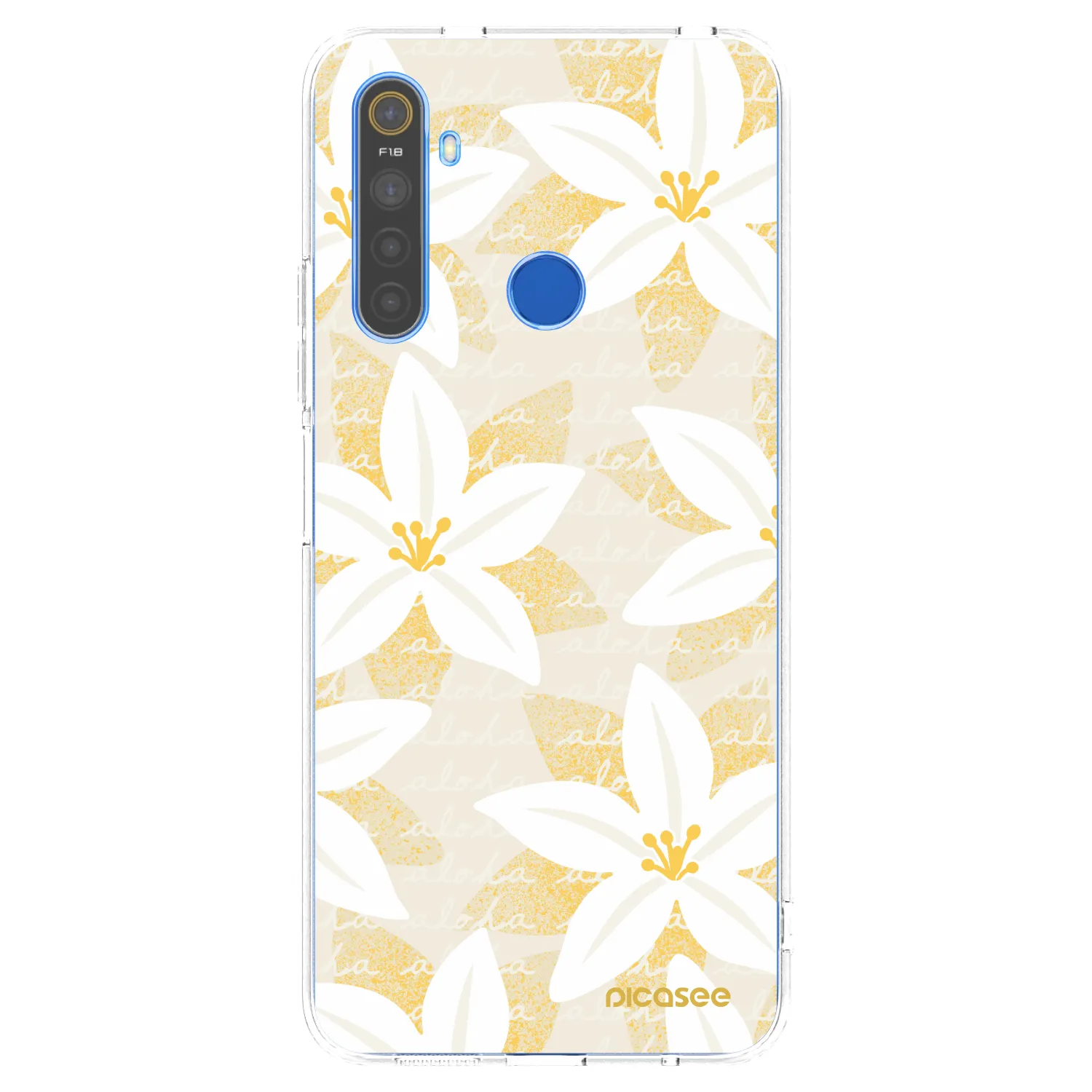 Picasee silikonski prozorni ovitek za Realme 5 - Island Leave