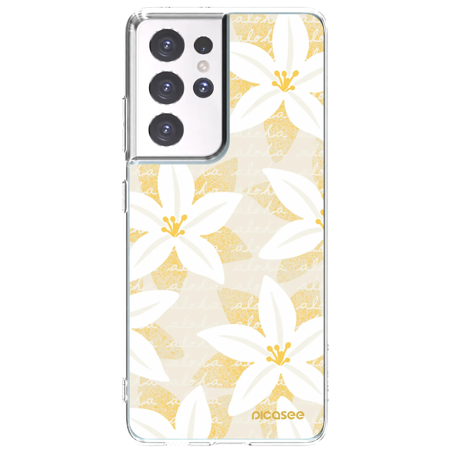 Picasee silikonski prozorni ovitek za Samsung Galaxy S21 Ultra 5G G998B - Island Leave