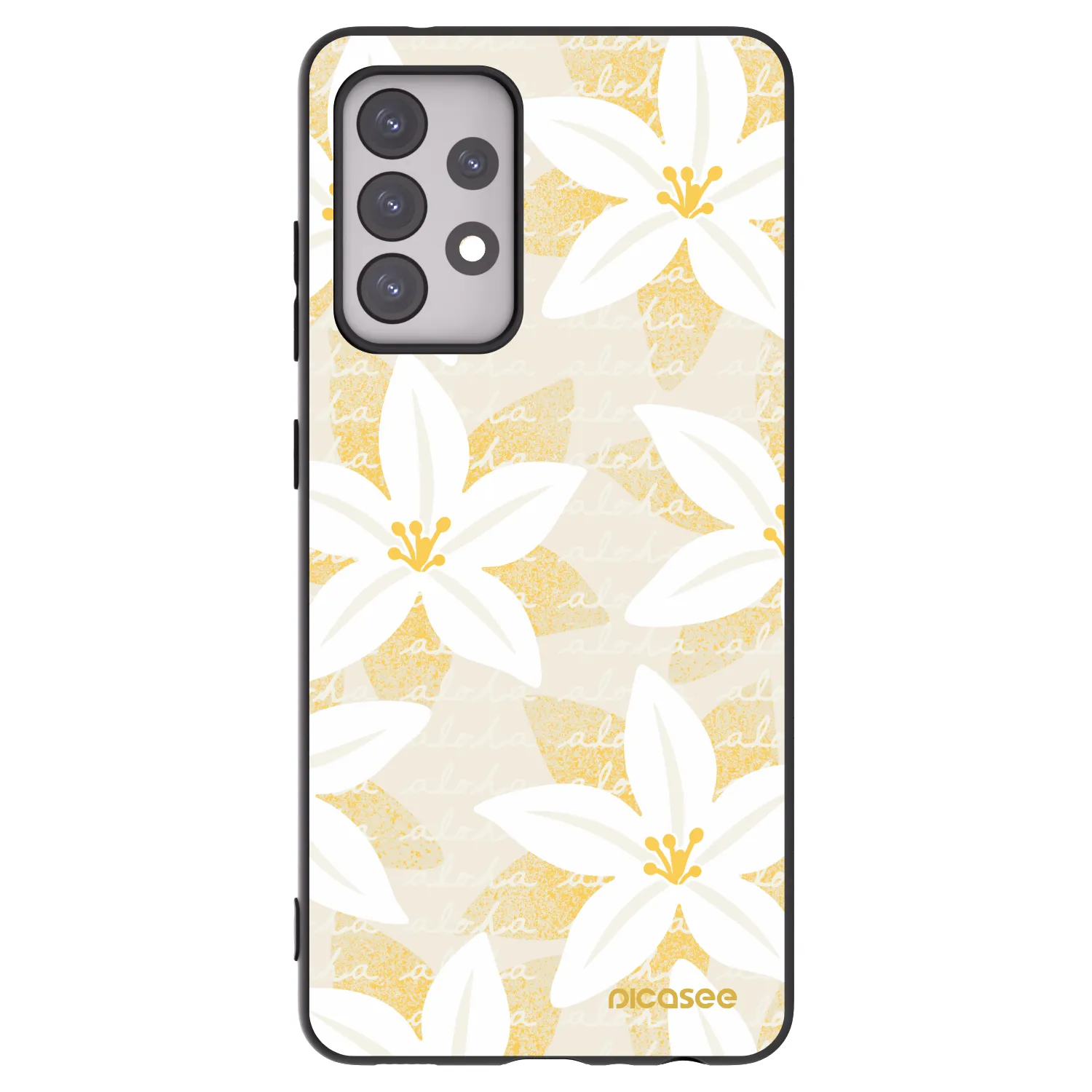 Picasee silikonski črni ovitek za Samsung Galaxy A52 5G A525F - Island Leave