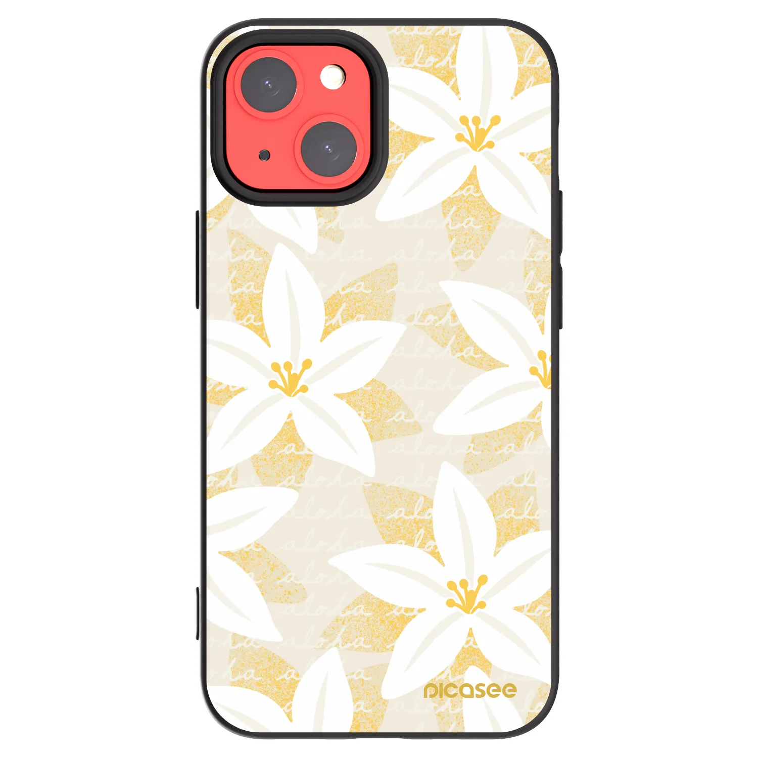 Picasee silikonski črni ovitek za Apple iPhone 13 mini - Island Leave