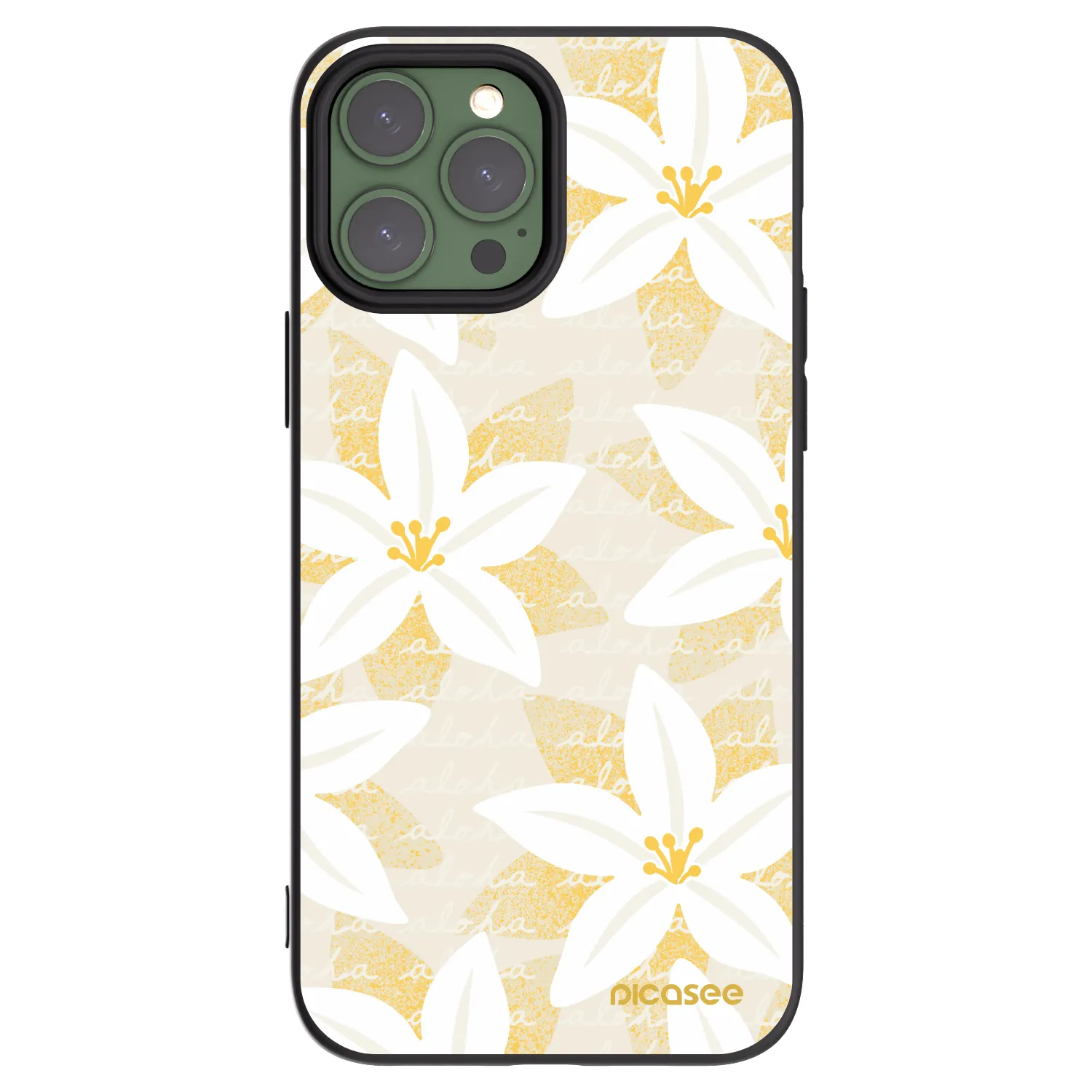 Picasee silikonski črni ovitek za Apple iPhone 13 Pro Max - Island Leave