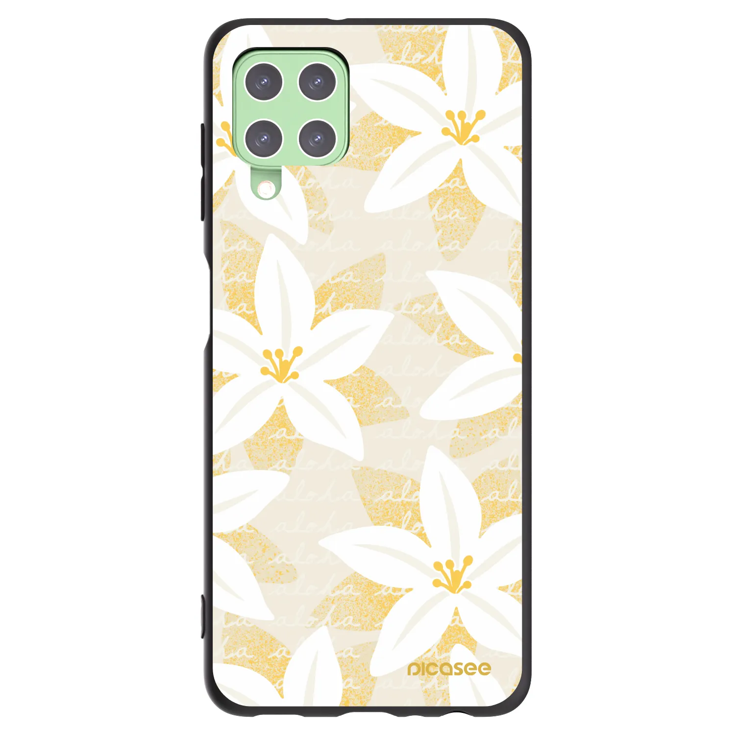 Picasee silikonski črni ovitek za Samsung Galaxy A22 A225F 4G - Island Leave