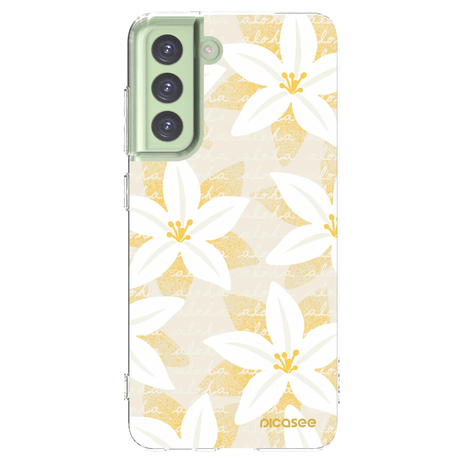 Picasee silikonski prozorni ovitek za Samsung Galaxy S21 FE 5G - Island Leave