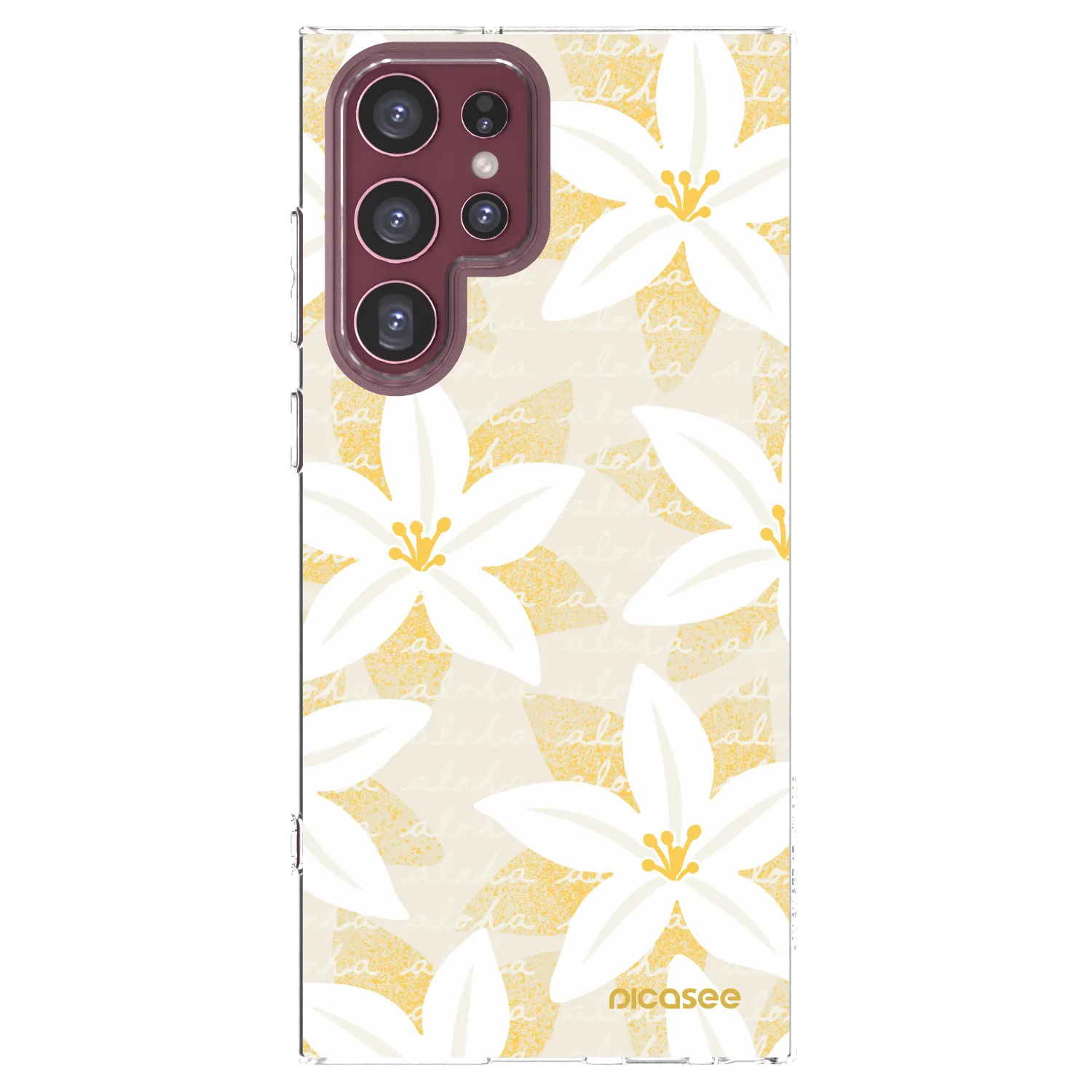 Picasee silikonski prozorni ovitek za Samsung Galaxy S22 Ultra 5G - Island Leave