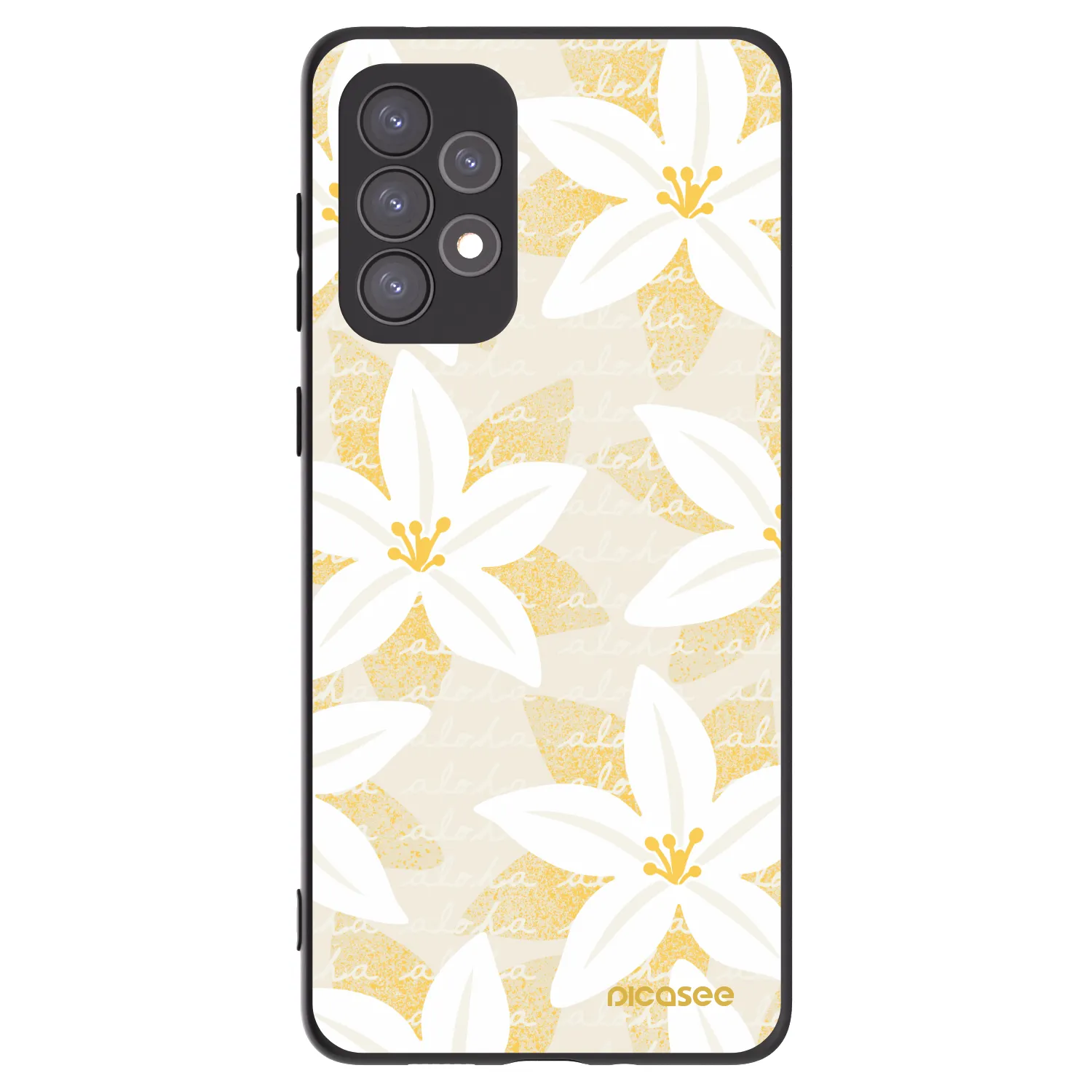 Picasee silikonski črni ovitek za Samsung Galaxy A73 5G - Island Leave
