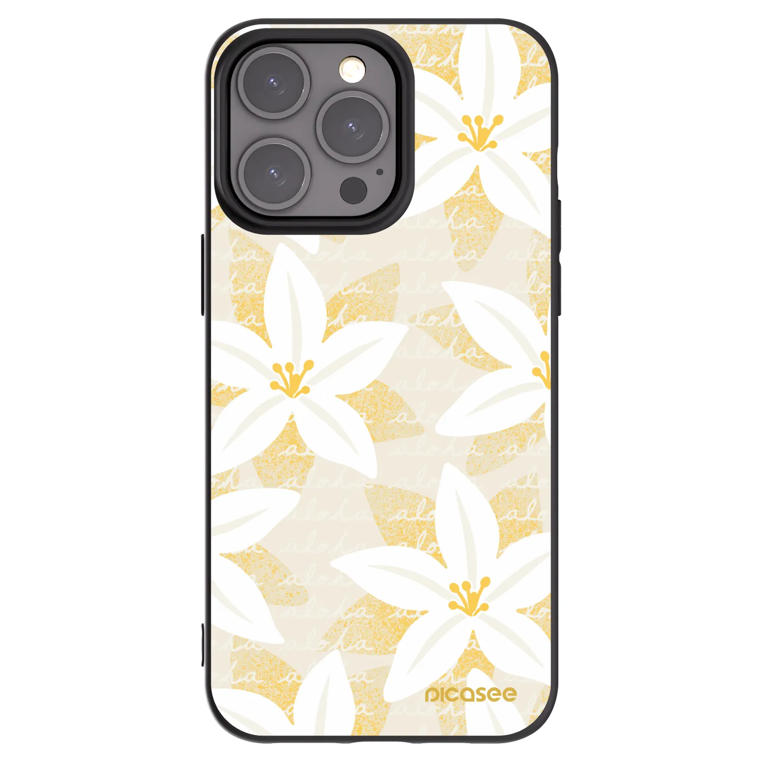 Picasee silikonski črni ovitek za Apple iPhone 15 Pro Max - Island Leave